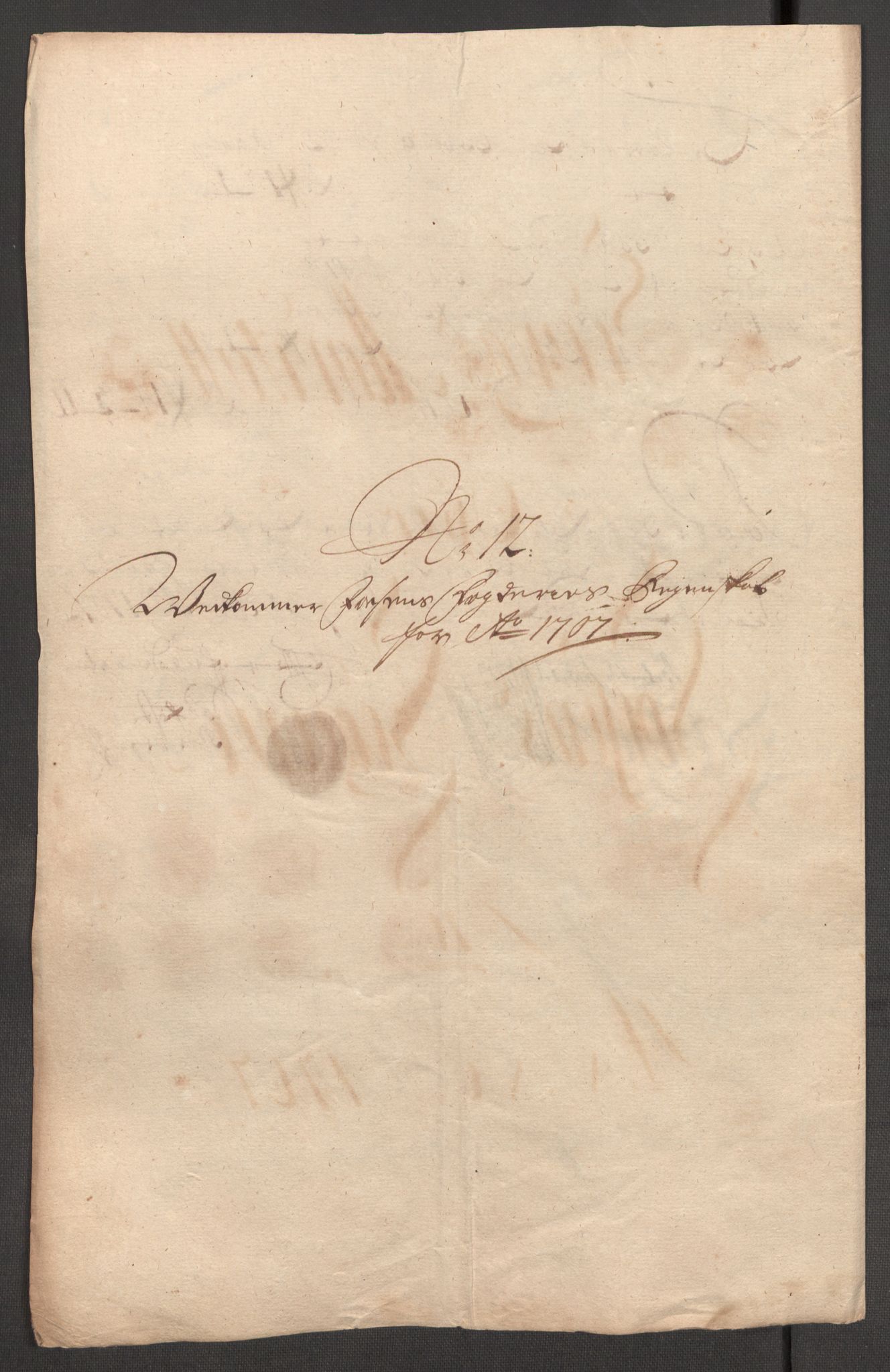 Rentekammeret inntil 1814, Reviderte regnskaper, Fogderegnskap, AV/RA-EA-4092/R57/L3857: Fogderegnskap Fosen, 1706-1707, p. 392