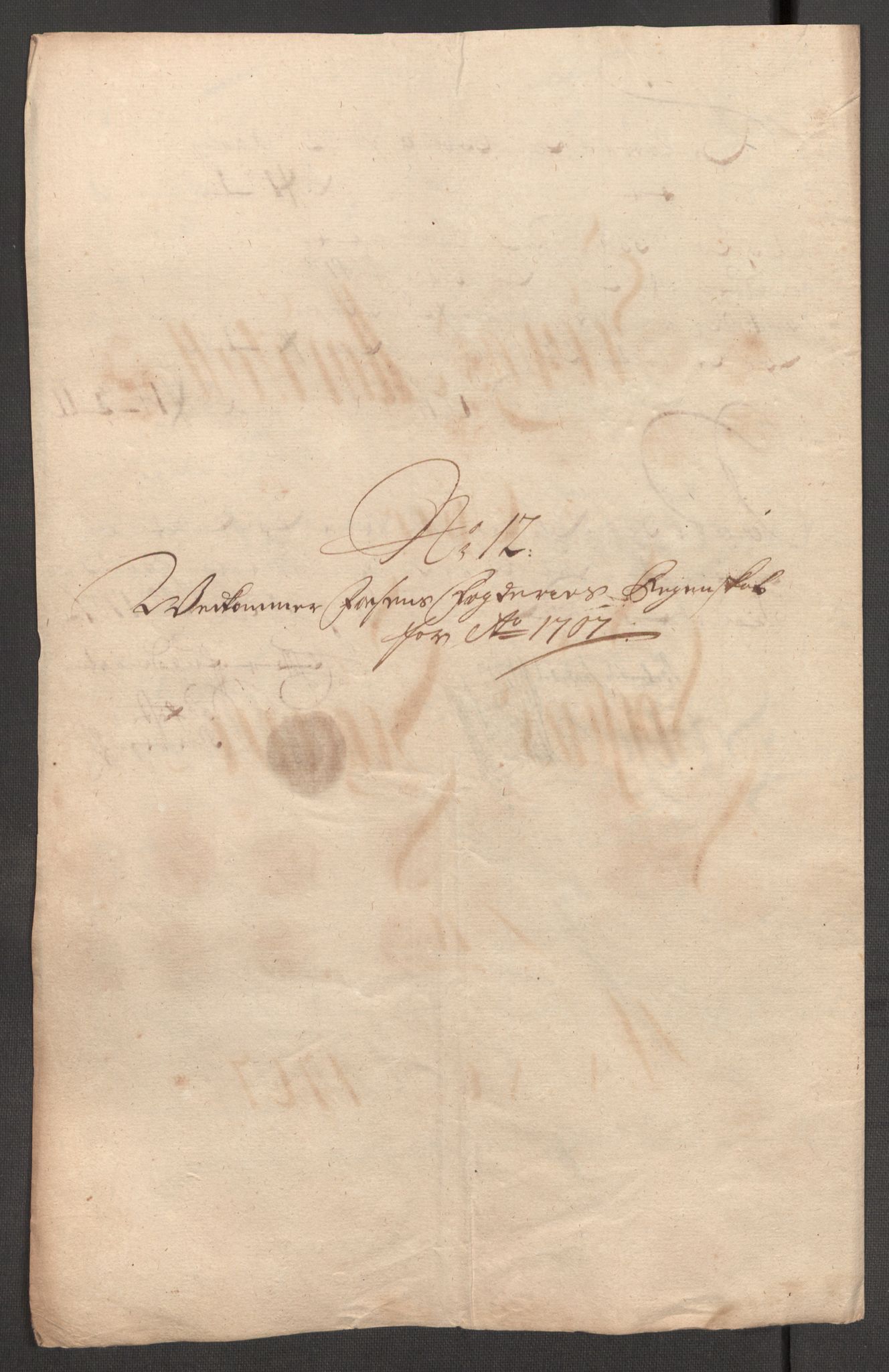 Rentekammeret inntil 1814, Reviderte regnskaper, Fogderegnskap, RA/EA-4092/R57/L3857: Fogderegnskap Fosen, 1706-1707, p. 392