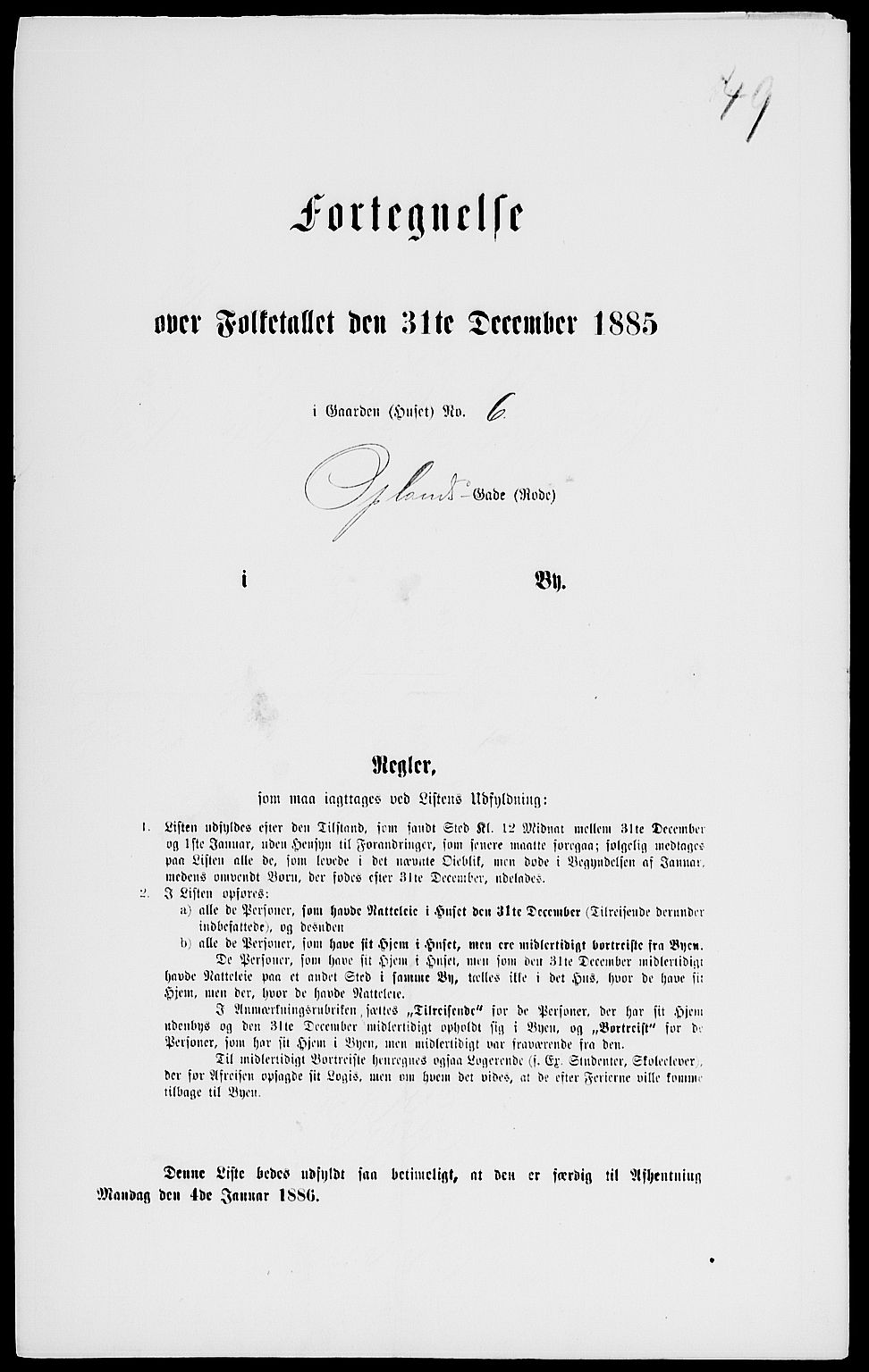 RA, 1885 census for 0301 Kristiania, 1885, p. 8100