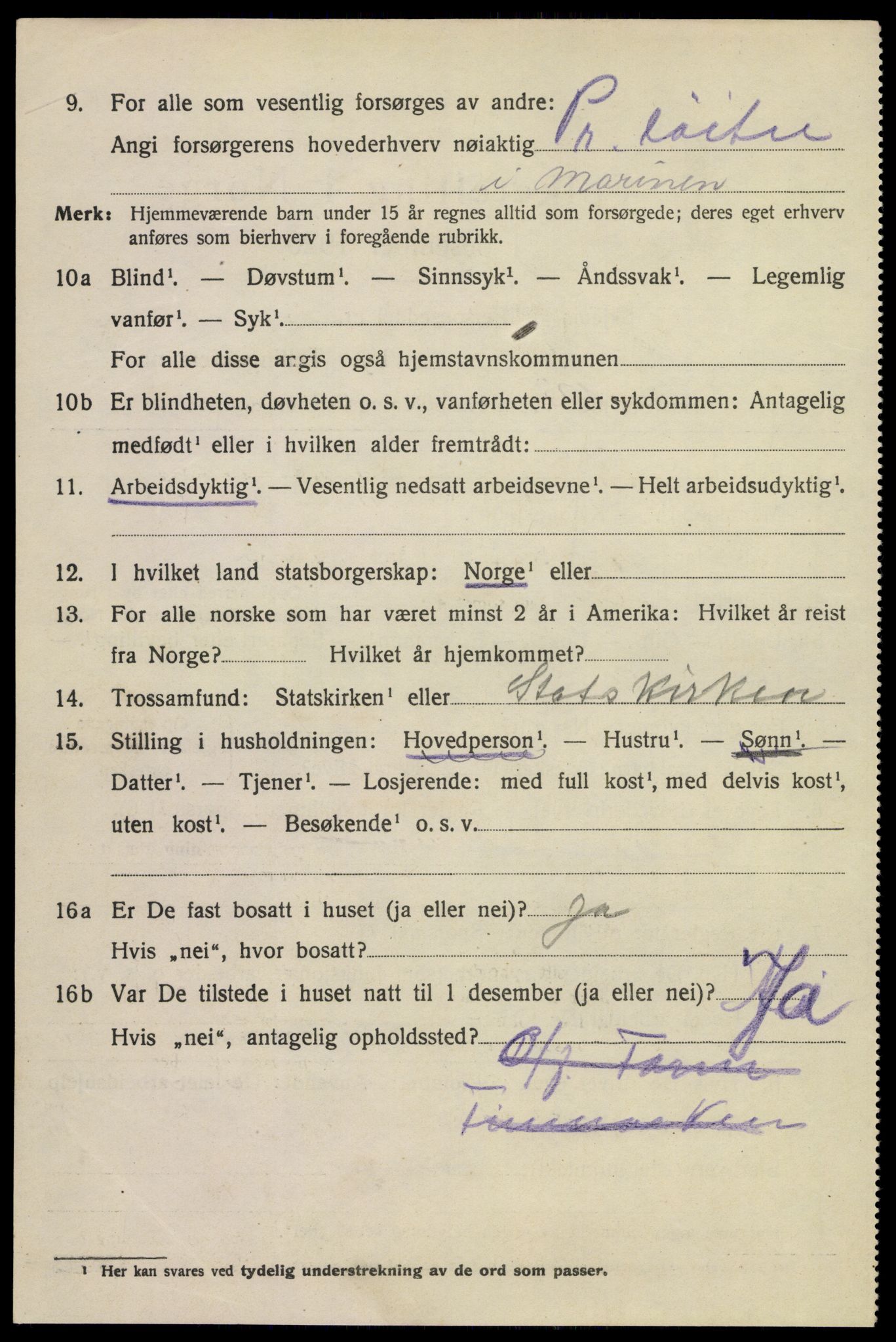 SAKO, 1920 census for Horten, 1920, p. 14890