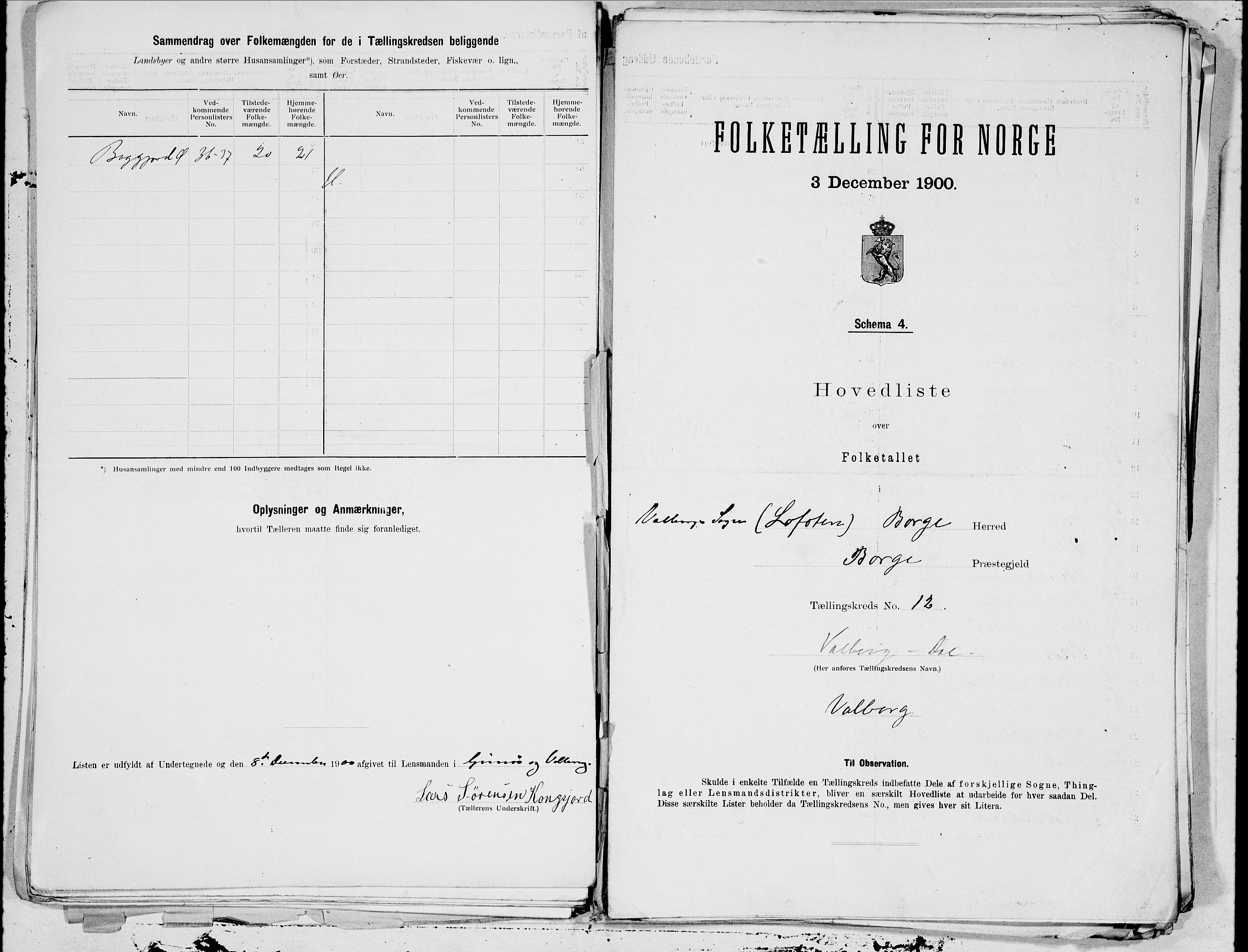 SAT, 1900 census for Borge, 1900, p. 24