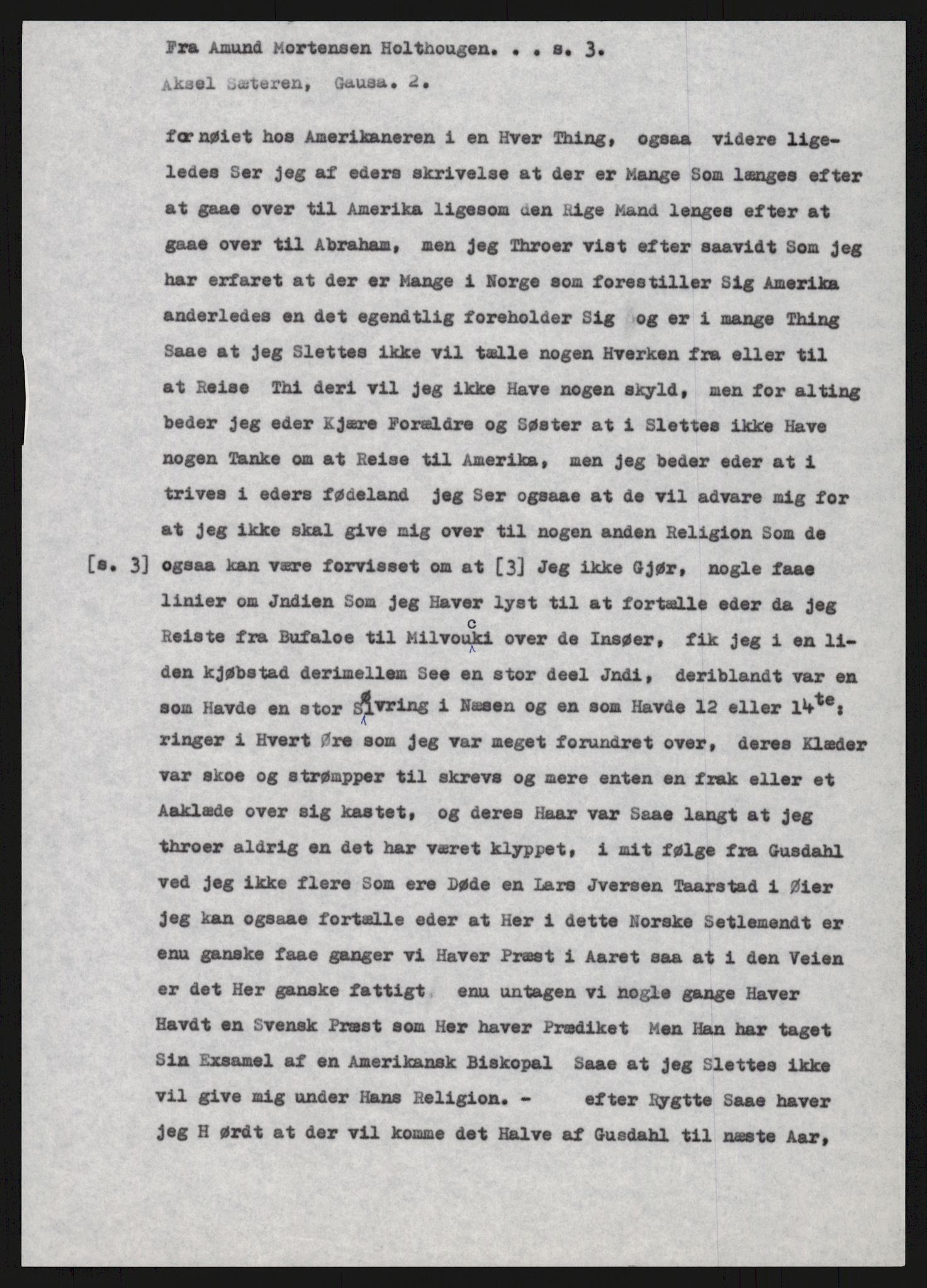 Samlinger til kildeutgivelse, Amerikabrevene, AV/RA-EA-4057/F/L0015: Innlån fra Oppland: Sæteren - Vigerust, 1838-1914, p. 15