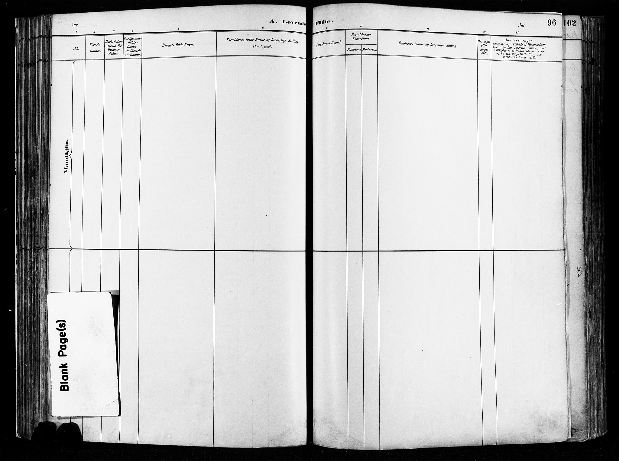 Østre Aker prestekontor Kirkebøker, AV/SAO-A-10840/F/Fa/L0008: Parish register (official) no. I 8, 1883-1894, p. 96