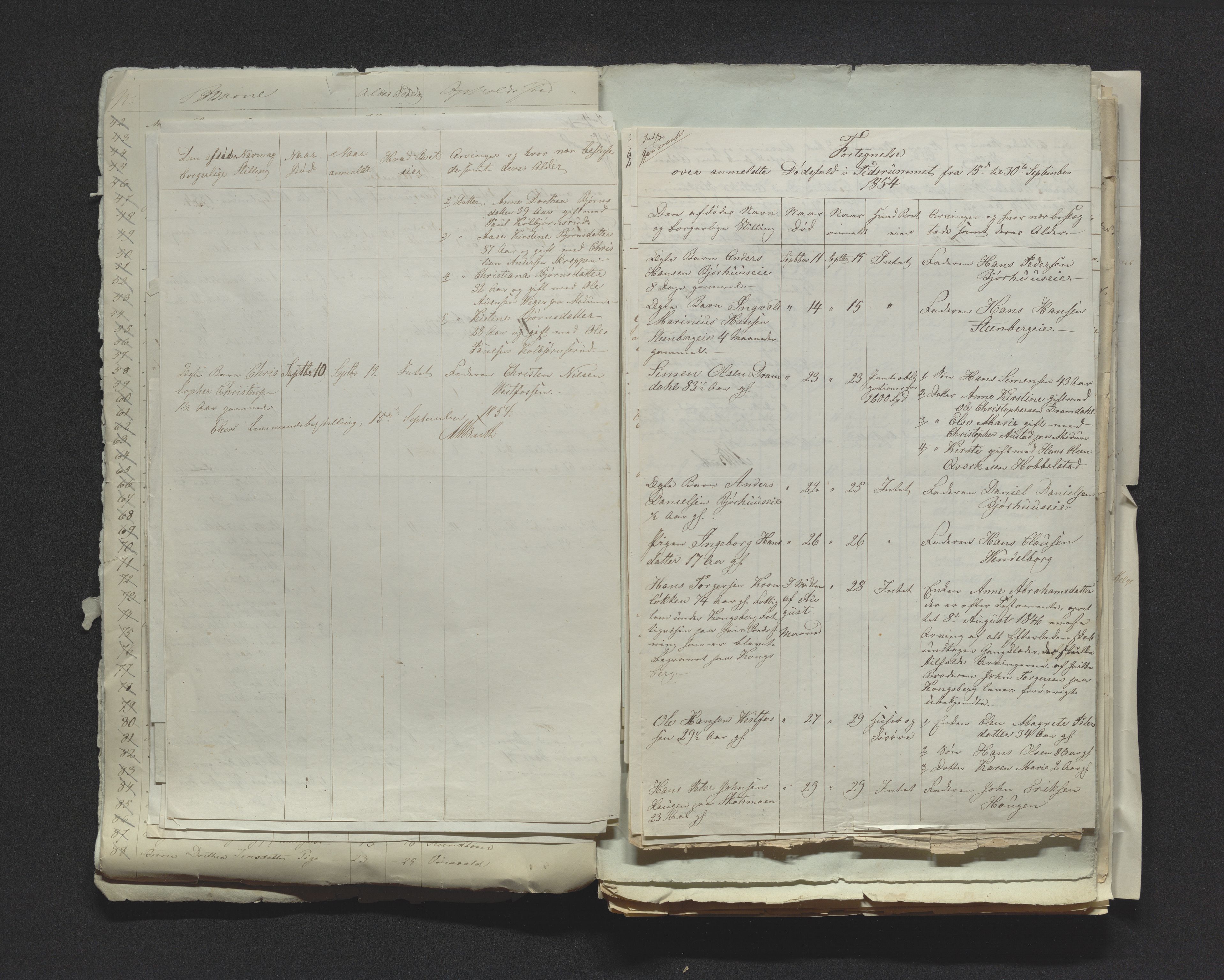 Eiker, Modum og Sigdal sorenskriveri, AV/SAKO-A-123/H/Ha/Hab/L0009: Dødsfallsmeldinger, 1854-1857, p. 20