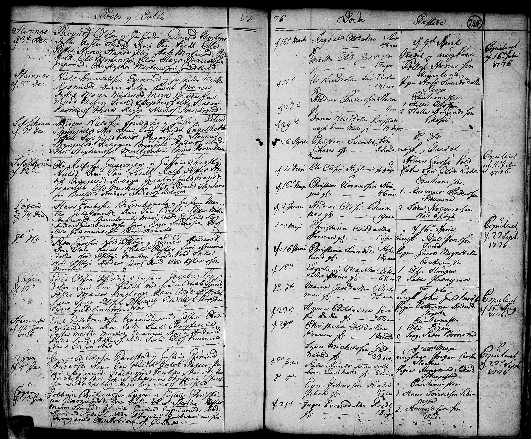 Høland prestekontor Kirkebøker, SAO/A-10346a/F/Fa/L0004: Parish register (official) no. I 4, 1757-1780, p. 224
