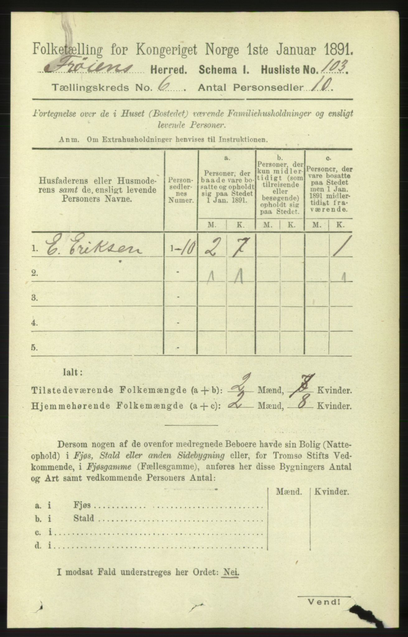 RA, 1891 census for 1619 Frøya, 1891, p. 4169