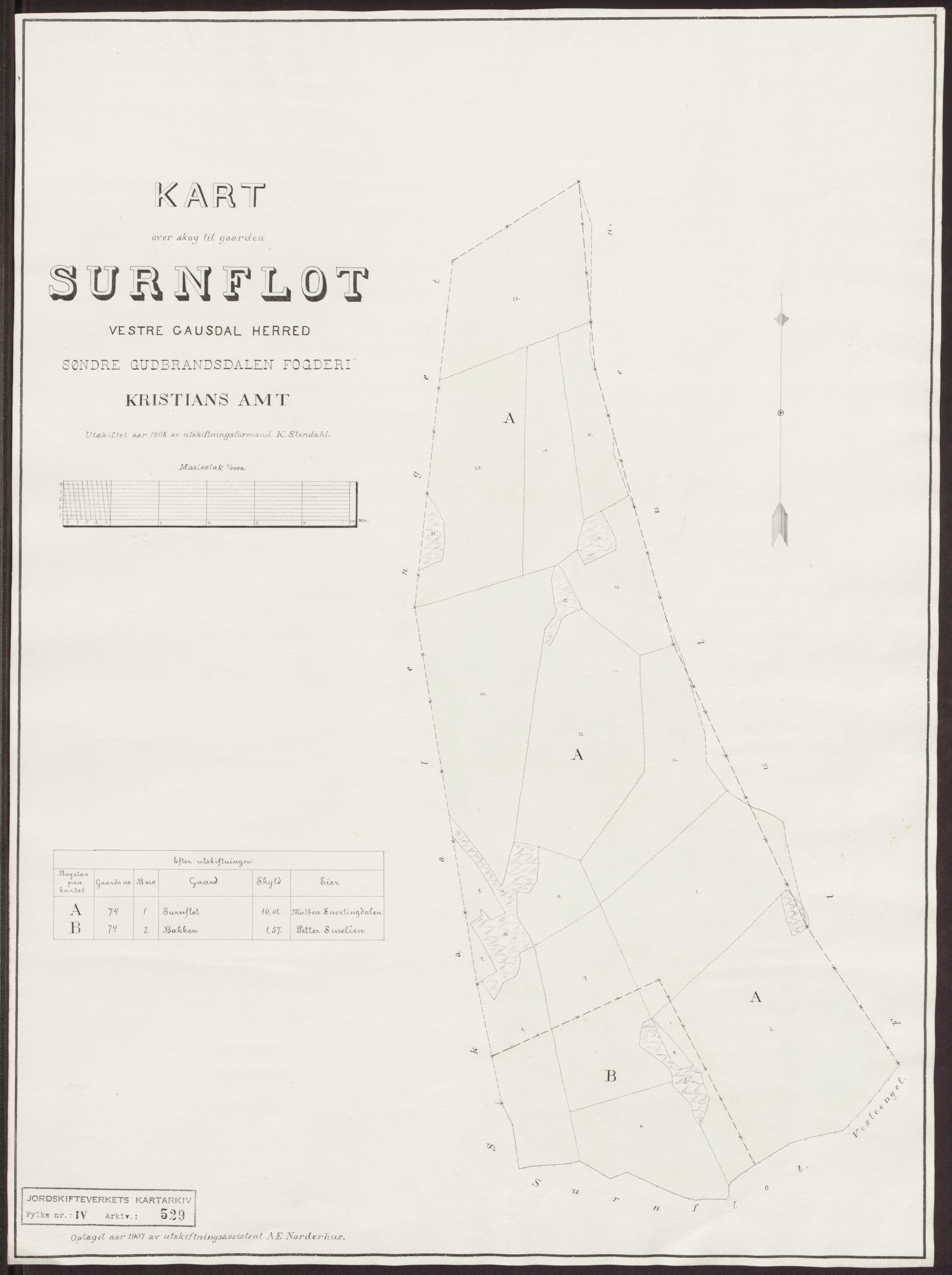 Jordskifteverkets kartarkiv, AV/RA-S-3929/T, 1859-1988, p. 639