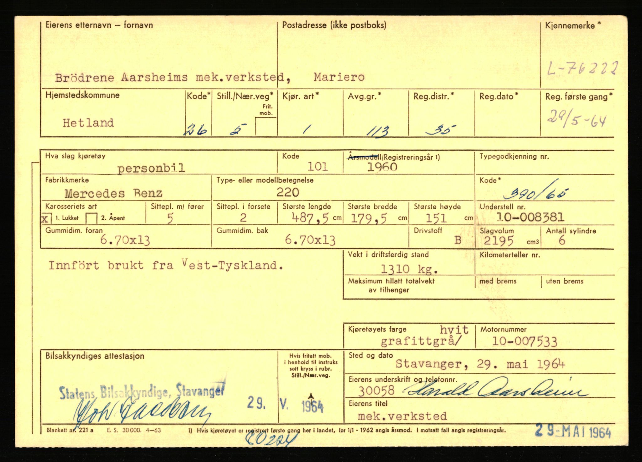 Stavanger trafikkstasjon, AV/SAST-A-101942/0/F/L0068: L-75000 - L-76799, 1930-1971, p. 1507