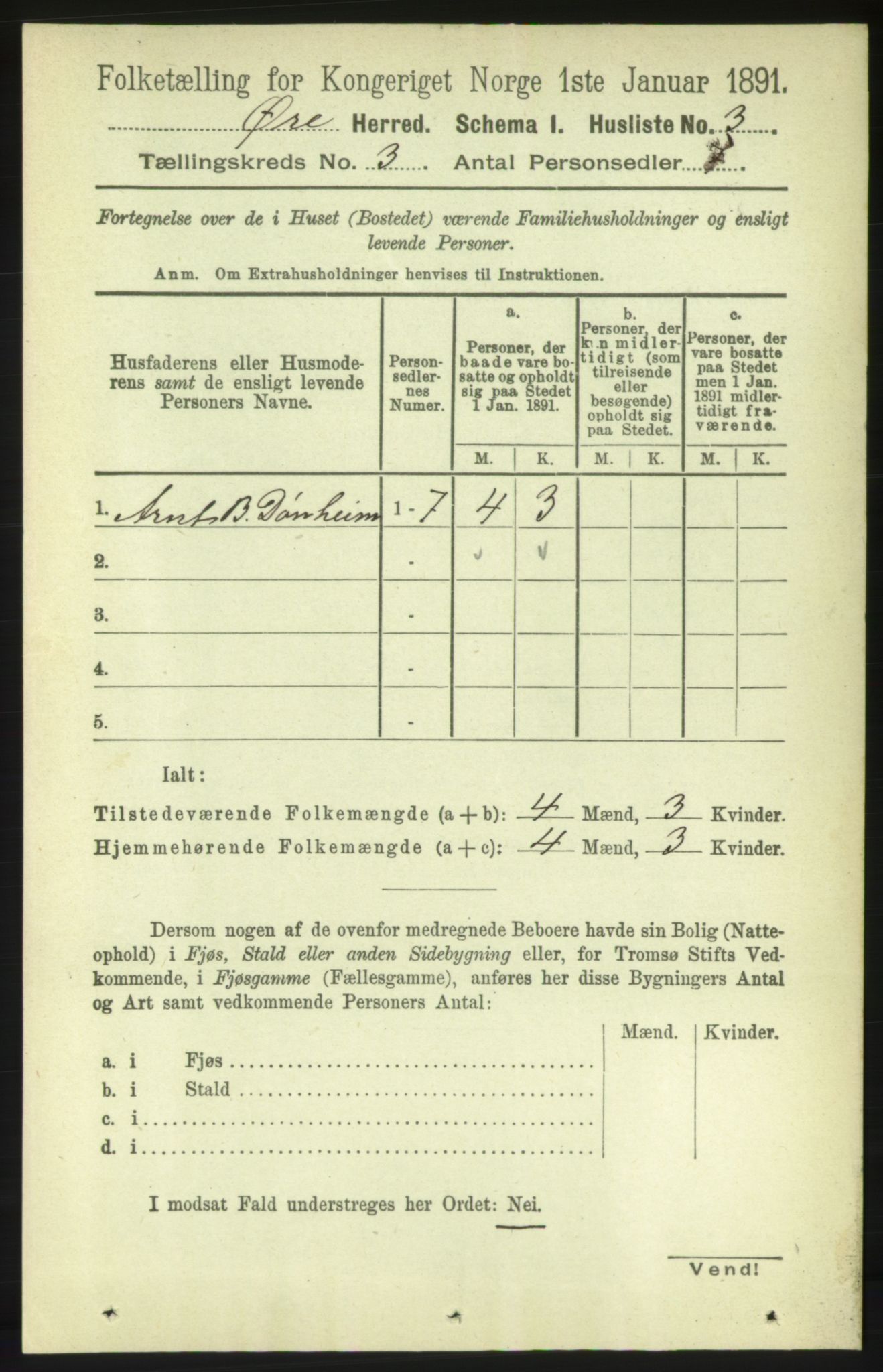 RA, 1891 census for 1558 Øre, 1891, p. 1028