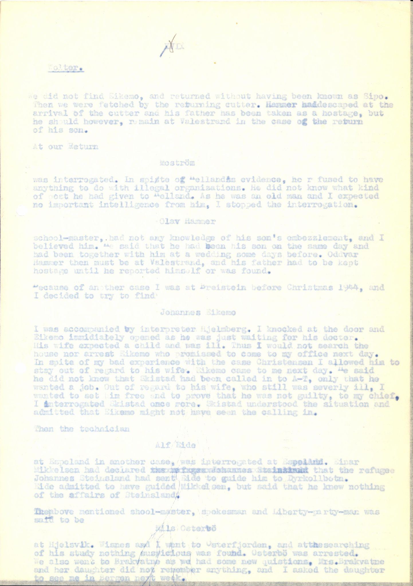 Forsvaret, Forsvarets overkommando II, AV/RA-RAFA-3915/D/Db/L0036: CI Questionaires. Tyske okkupasjonsstyrker i Norge. Tyskere., 1945-1946, p. 487