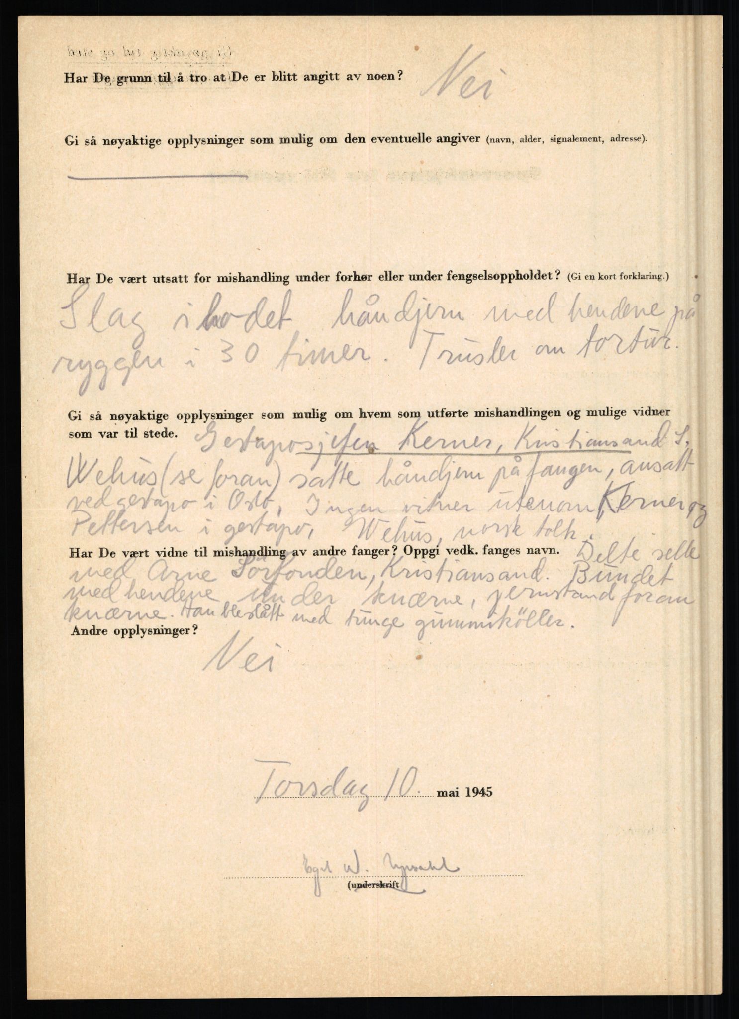 Rikspolitisjefen, AV/RA-S-1560/L/L0017: Tidemann, Hermann G. - Veum, Tjostolv, 1940-1945, p. 755