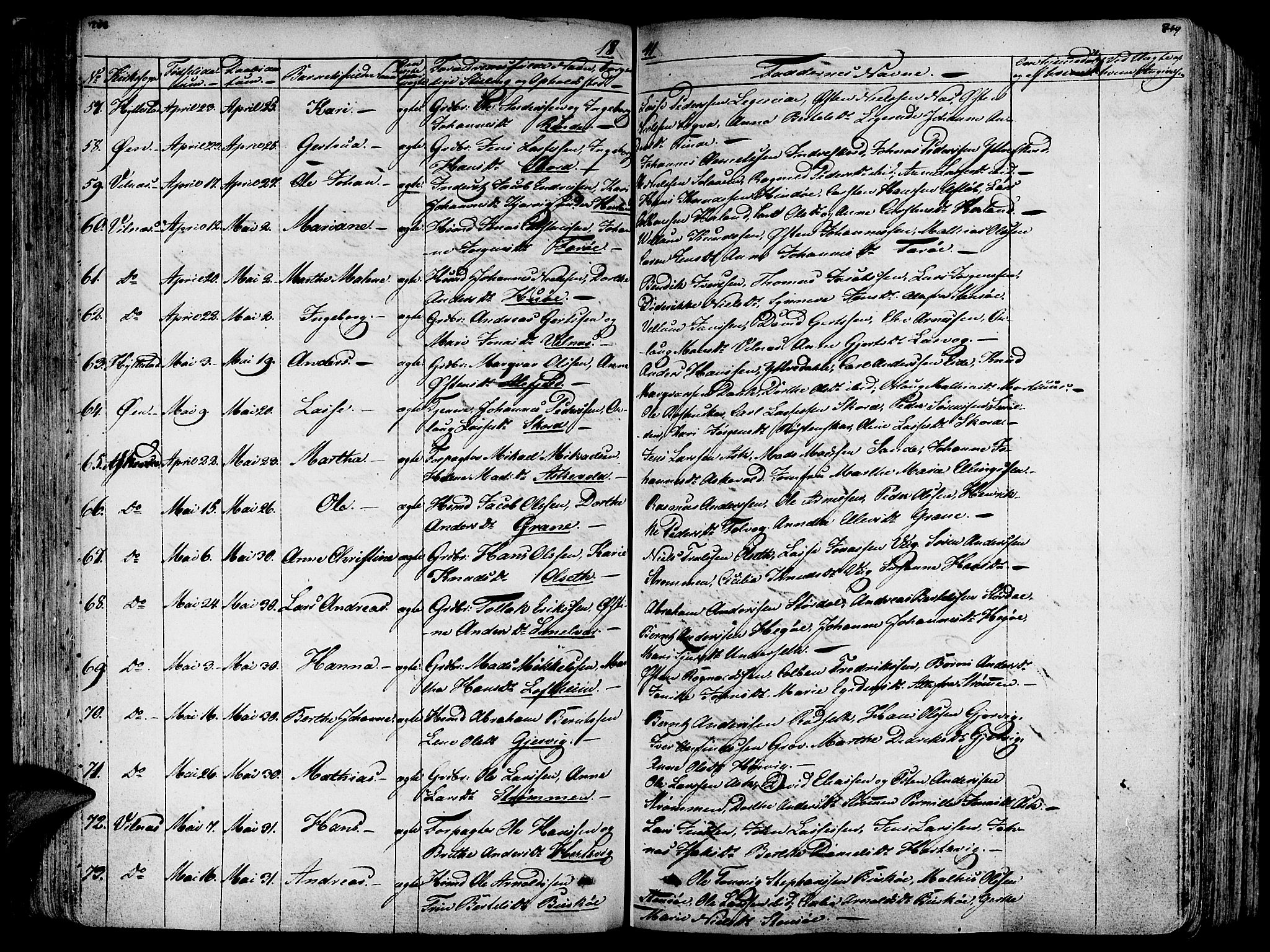 Askvoll sokneprestembete, SAB/A-79501/H/Haa/Haaa/L0010: Parish register (official) no. A 10, 1821-1844, p. 208-209