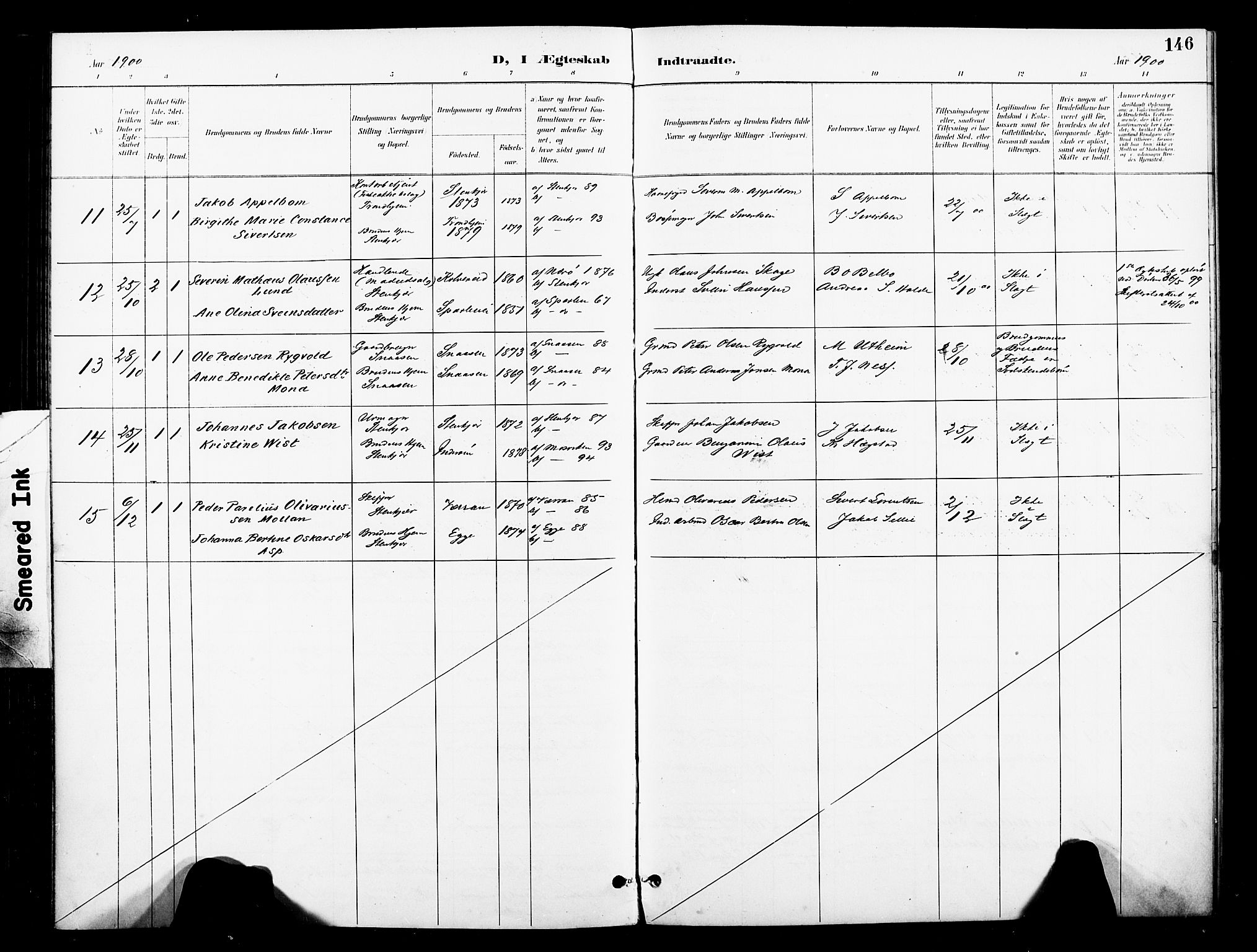 Ministerialprotokoller, klokkerbøker og fødselsregistre - Nord-Trøndelag, SAT/A-1458/739/L0372: Parish register (official) no. 739A04, 1895-1903, p. 146