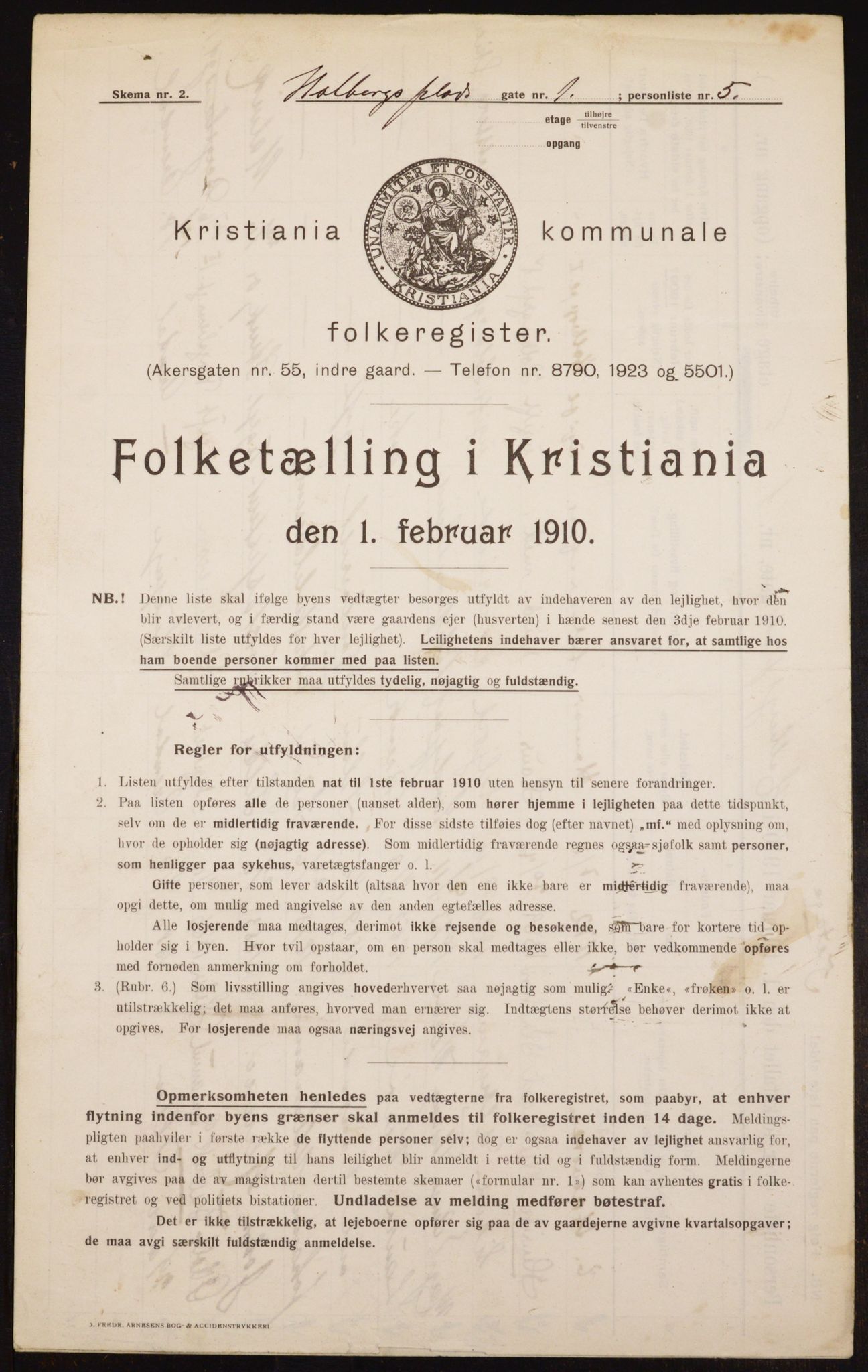 OBA, Municipal Census 1910 for Kristiania, 1910, p. 39777