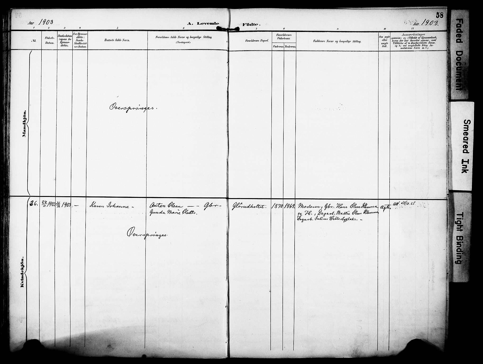Rakkestad prestekontor Kirkebøker, AV/SAO-A-2008/F/Fa/L0013: Parish register (official) no. I 13, 1894-1908, p. 58