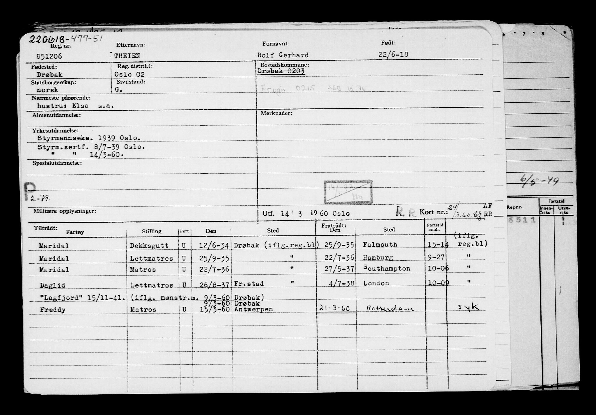 Direktoratet for sjømenn, AV/RA-S-3545/G/Gb/L0159: Hovedkort, 1918, p. 507