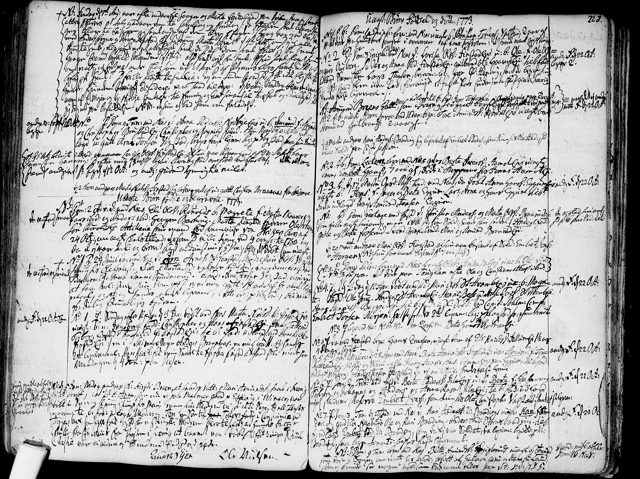 Nes prestekontor Kirkebøker, SAO/A-10410/F/Fa/L0003: Parish register (official) no. I 3, 1734-1781, p. 228