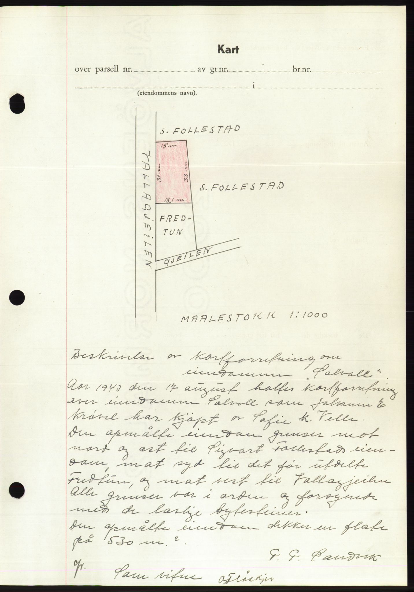 Søre Sunnmøre sorenskriveri, AV/SAT-A-4122/1/2/2C/L0075: Mortgage book no. 1A, 1943-1943, Diary no: : 707/1943