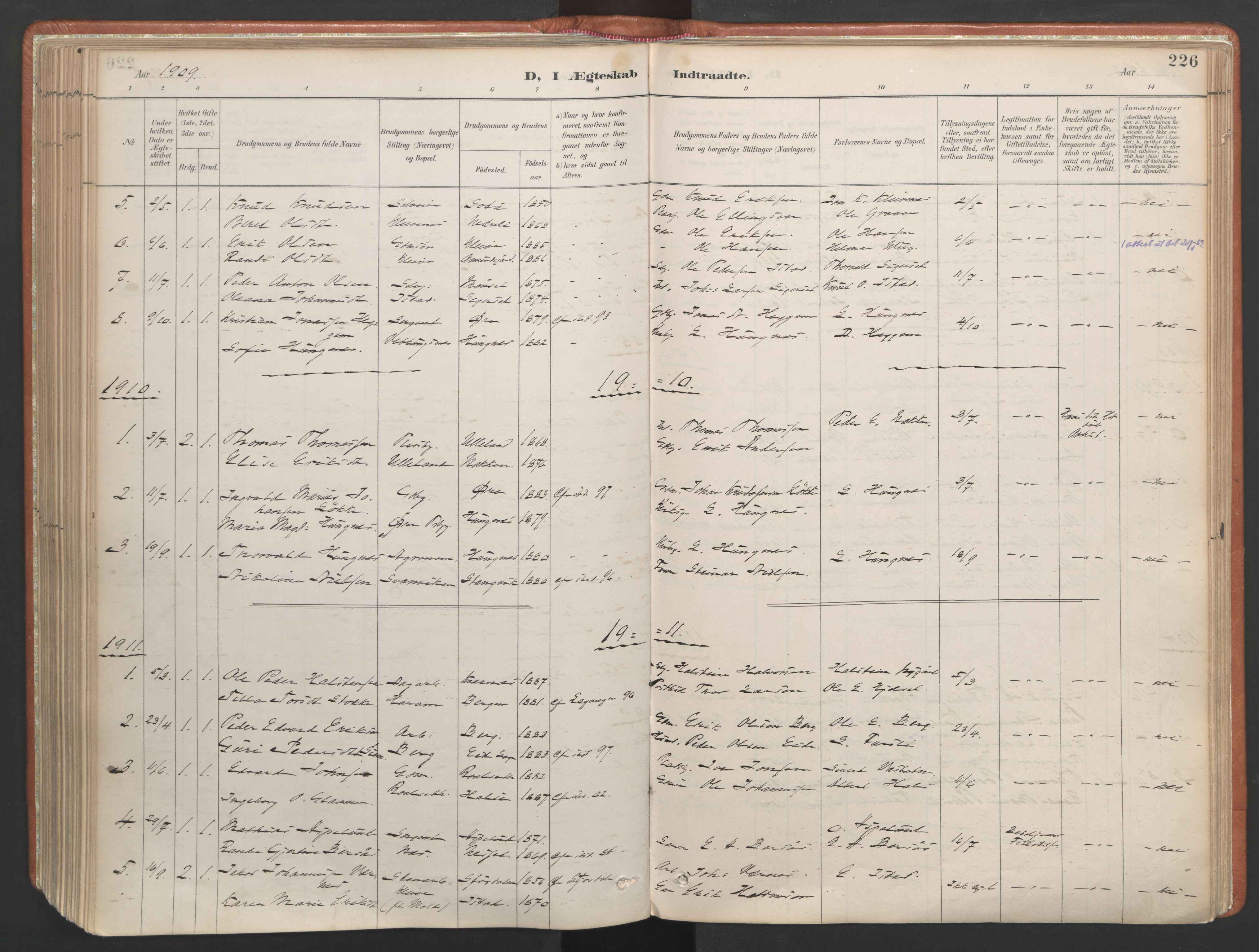 Ministerialprotokoller, klokkerbøker og fødselsregistre - Møre og Romsdal, AV/SAT-A-1454/557/L0682: Parish register (official) no. 557A04, 1887-1970, p. 226