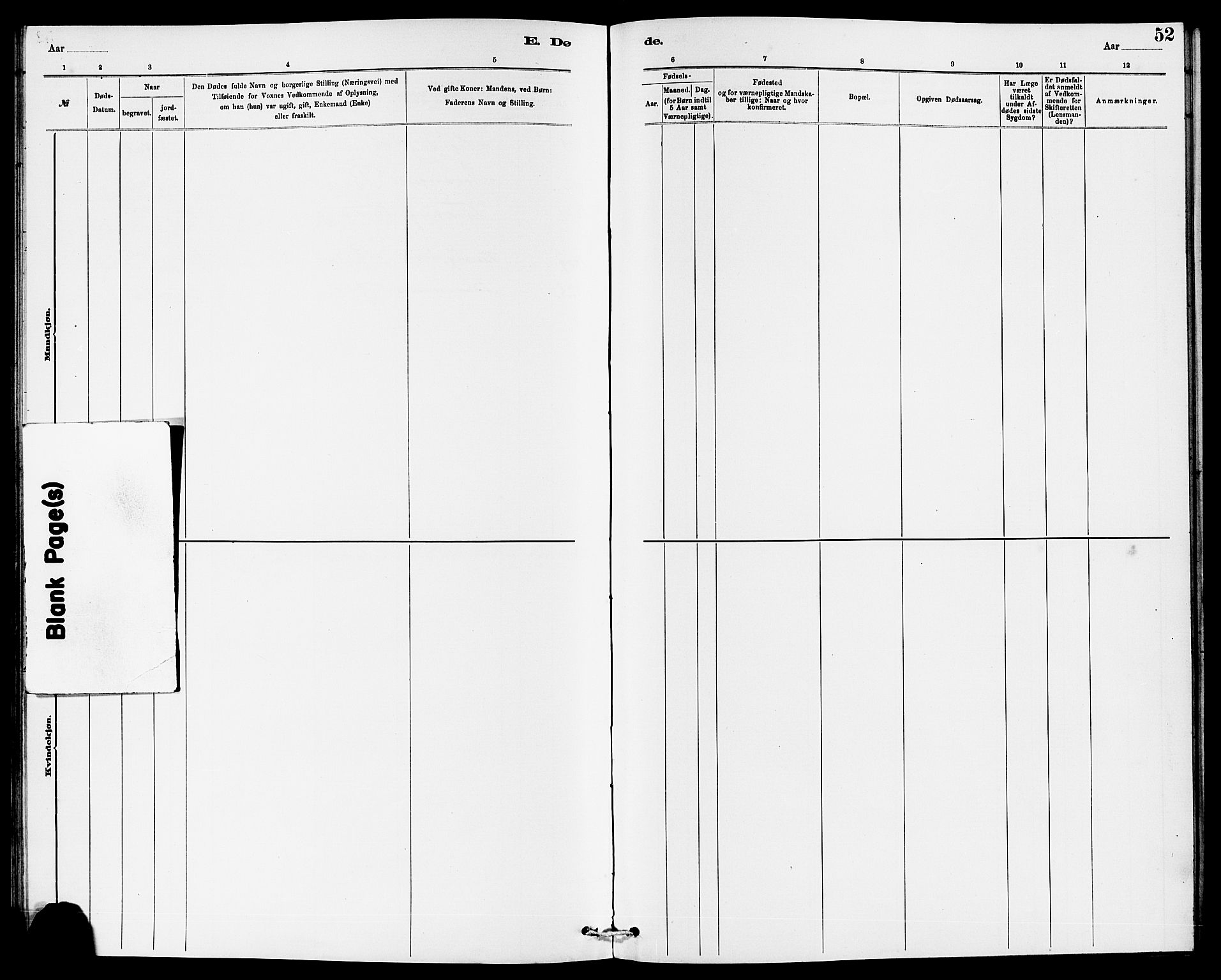 Rennesøy sokneprestkontor, AV/SAST-A -101827/H/Ha/Haa/L0009: Parish register (official) no. A 9, 1878-1890, p. 52