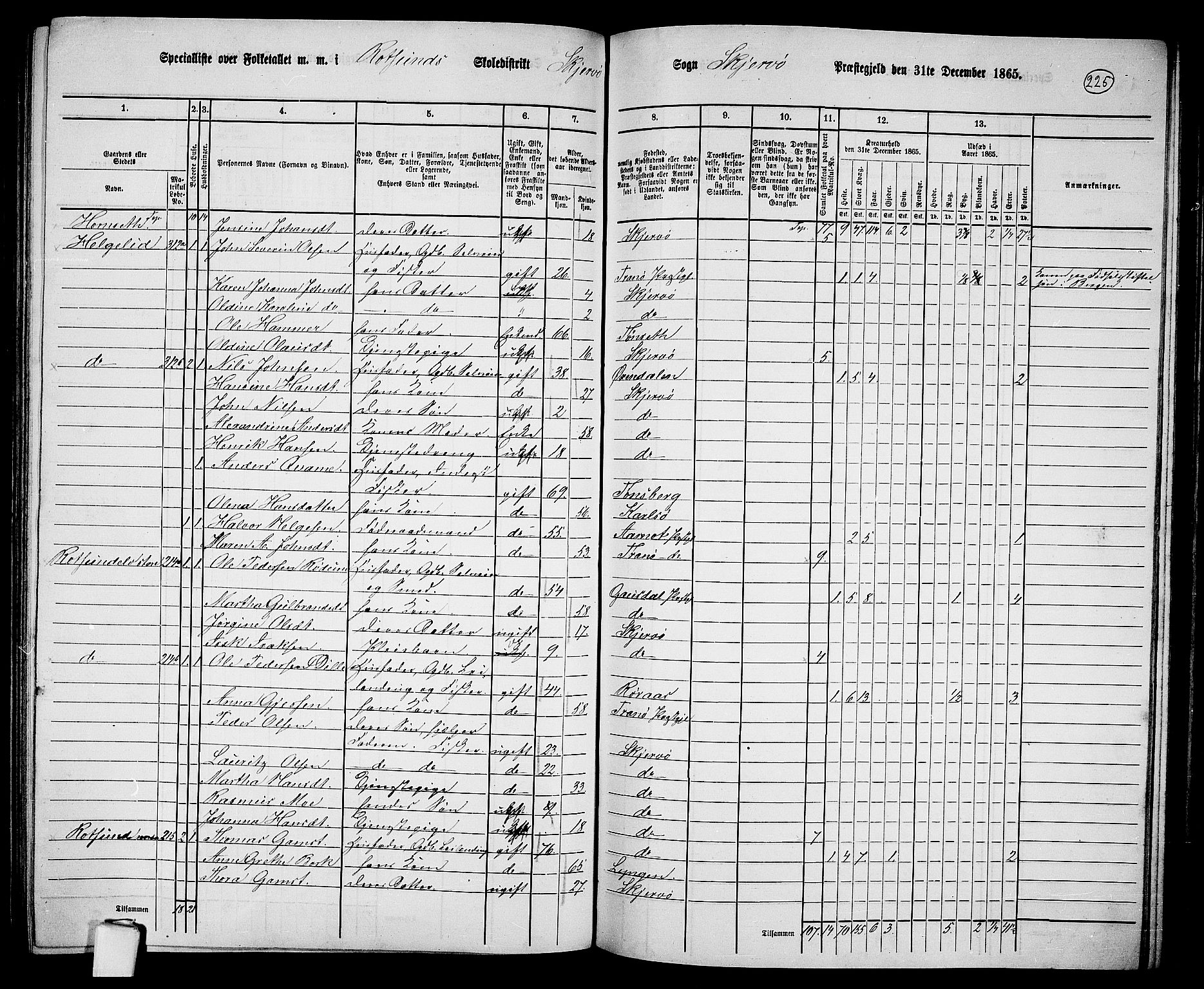 RA, 1865 census for Skjervøy, 1865, p. 106