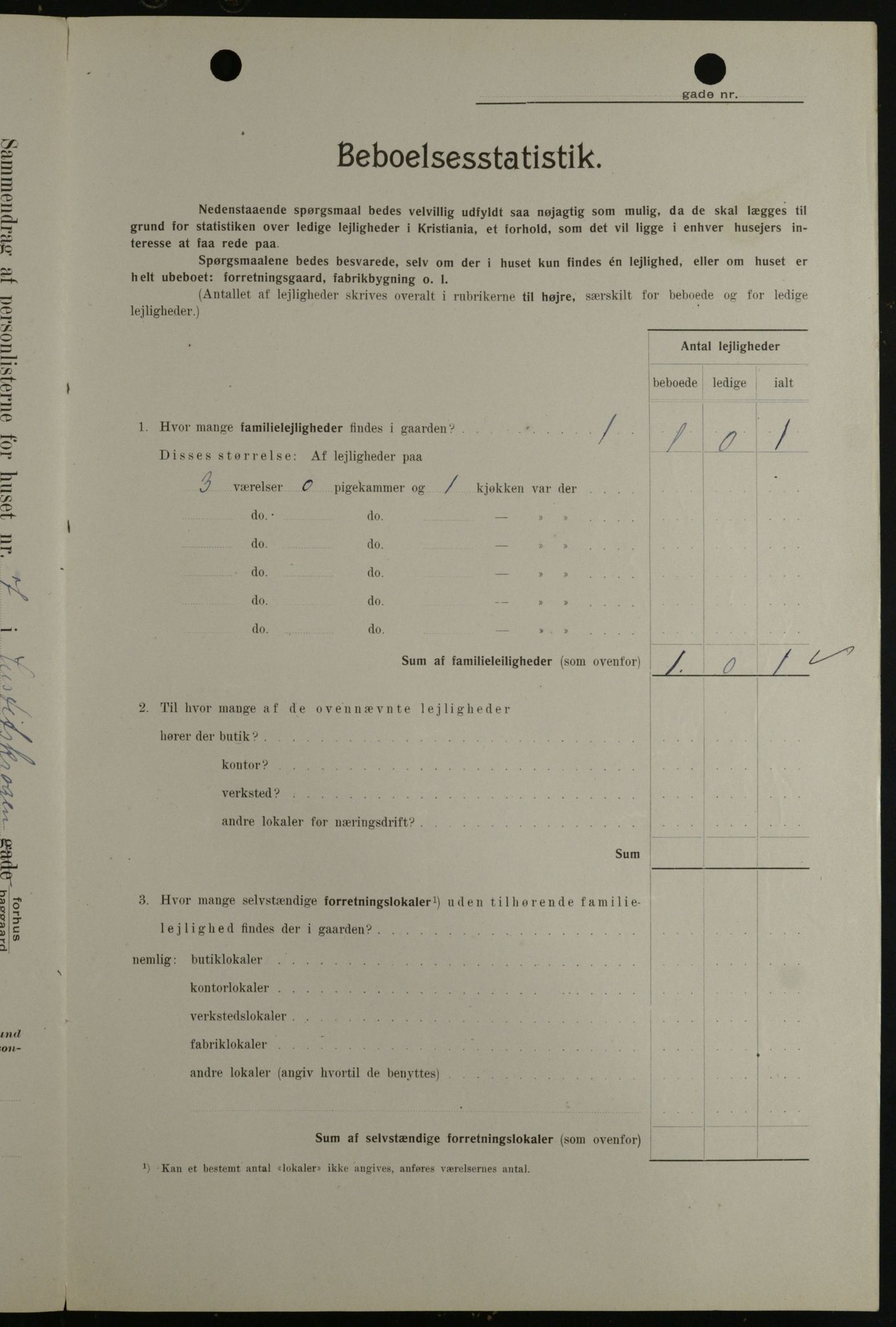 OBA, Municipal Census 1908 for Kristiania, 1908, p. 42639