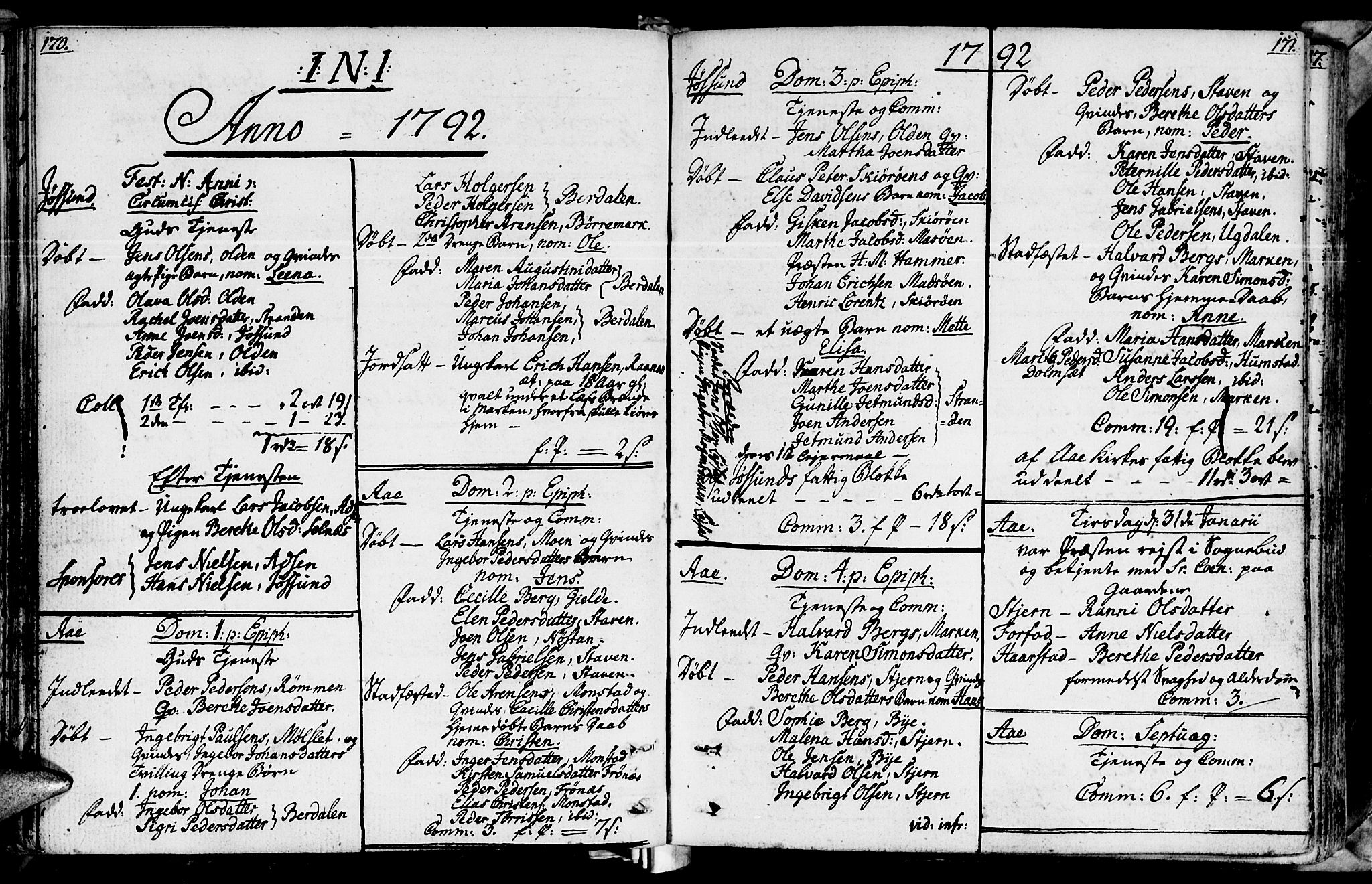 Ministerialprotokoller, klokkerbøker og fødselsregistre - Sør-Trøndelag, SAT/A-1456/655/L0673: Parish register (official) no. 655A02, 1780-1801, p. 170-171