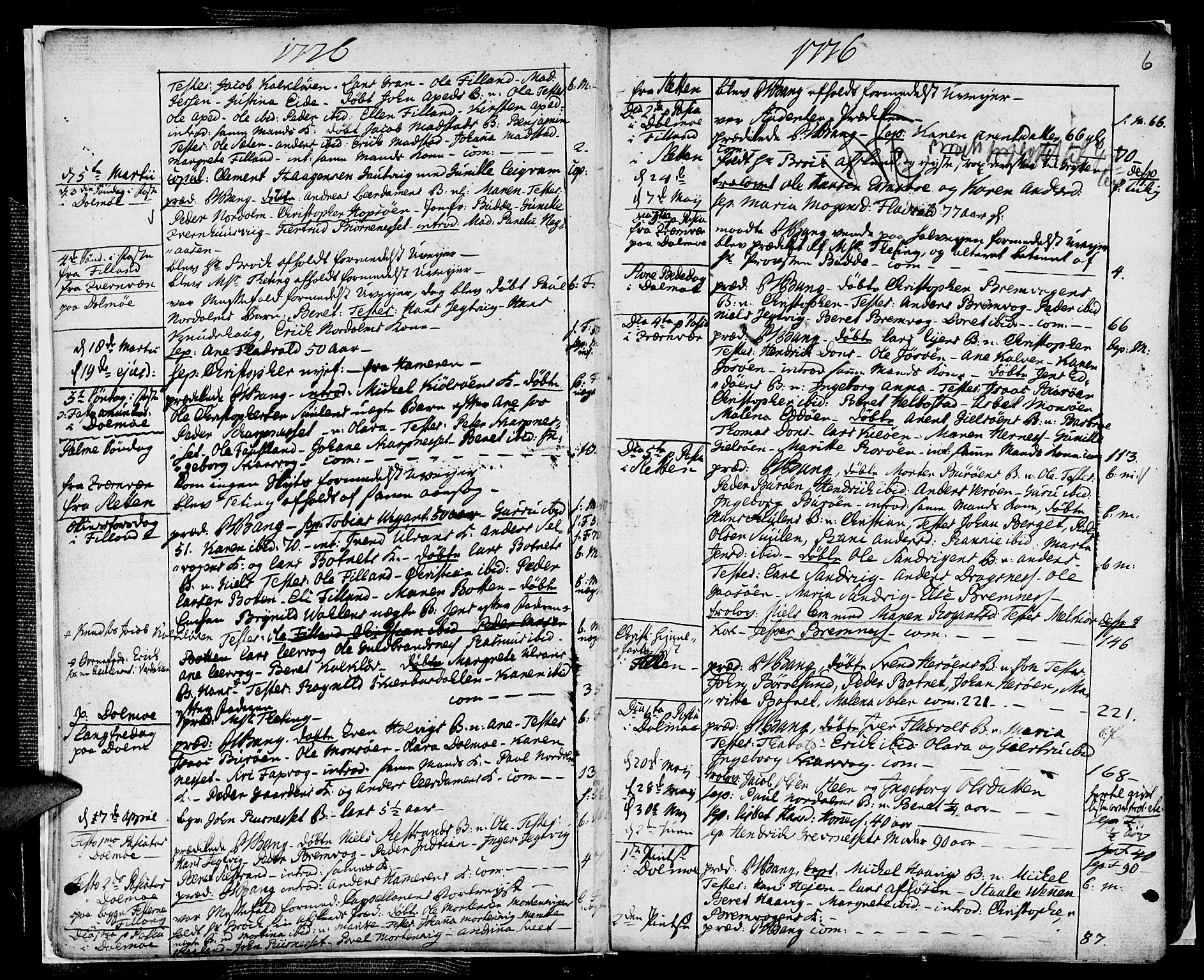 Ministerialprotokoller, klokkerbøker og fødselsregistre - Sør-Trøndelag, SAT/A-1456/634/L0526: Parish register (official) no. 634A02, 1775-1818, p. 6