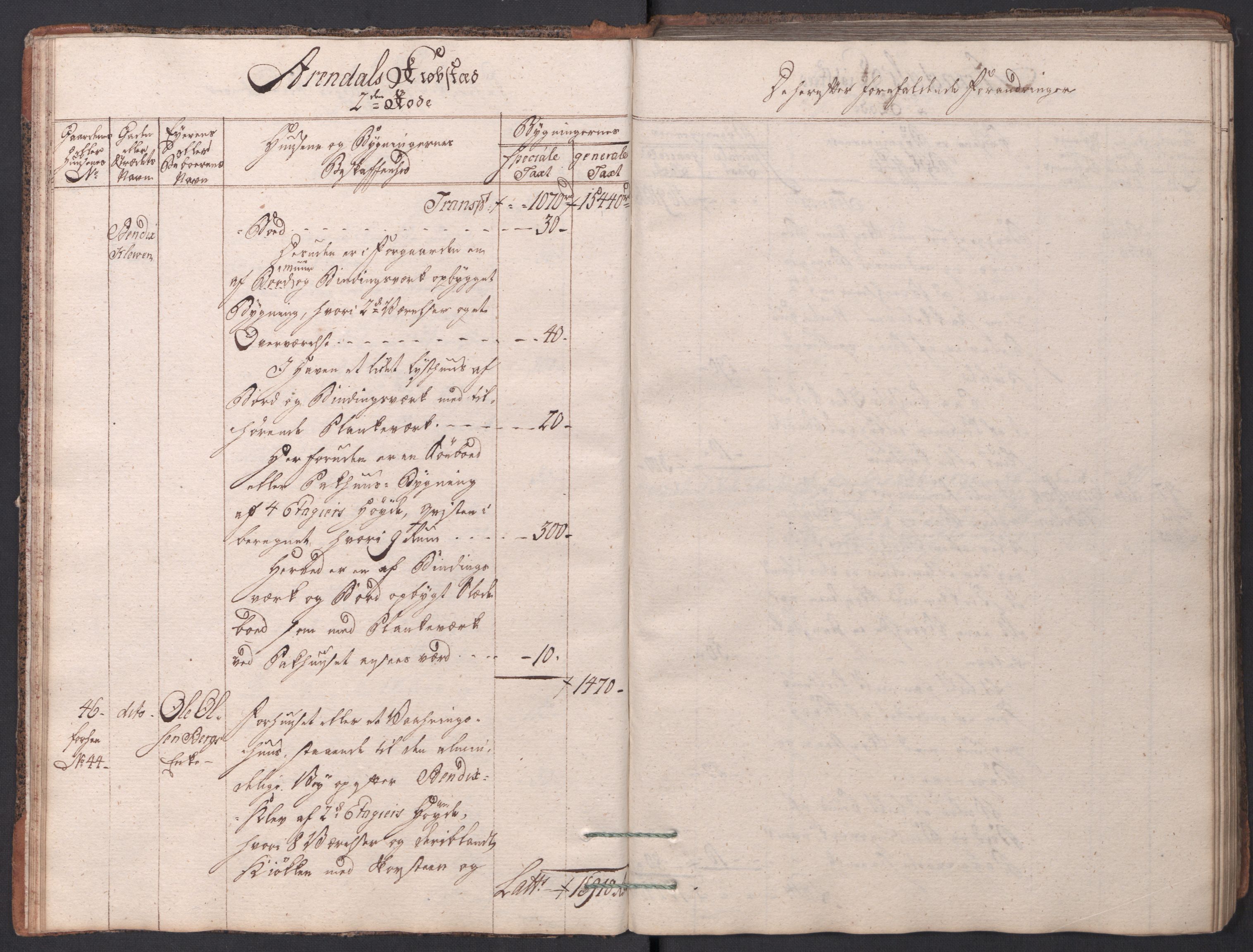Kommersekollegiet, Brannforsikringskontoret 1767-1814, AV/RA-EA-5458/F/Fa/L0001/0001: Arendal / Branntakstprotokoll, 1777-1786