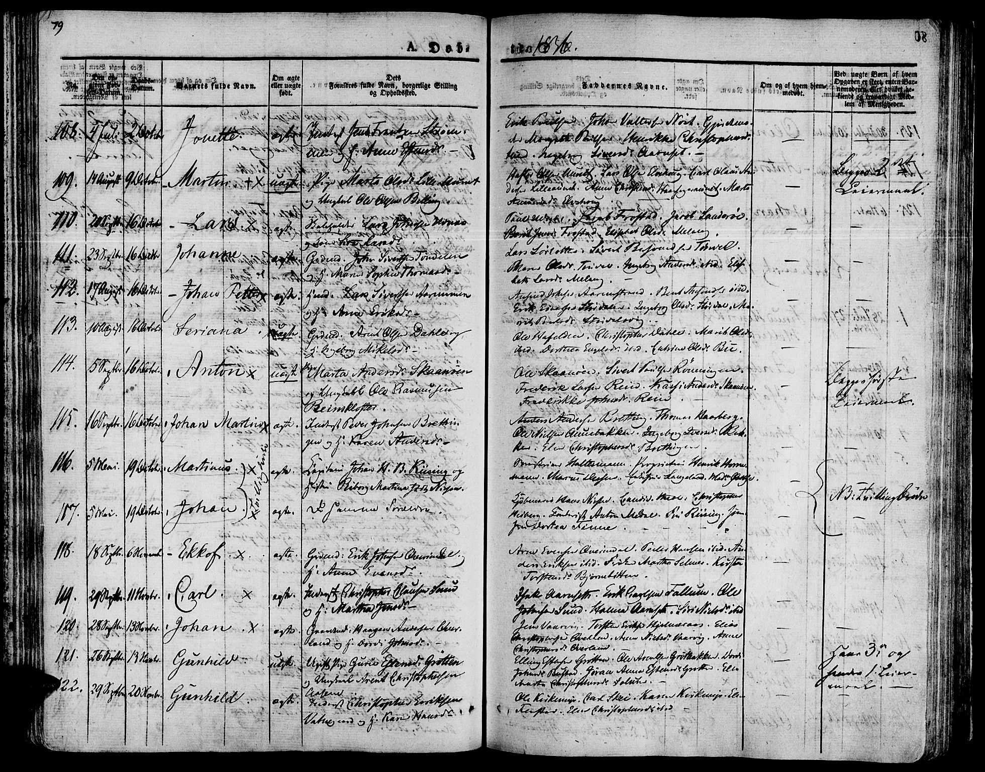 Ministerialprotokoller, klokkerbøker og fødselsregistre - Sør-Trøndelag, SAT/A-1456/646/L0609: Parish register (official) no. 646A07, 1826-1838, p. 79