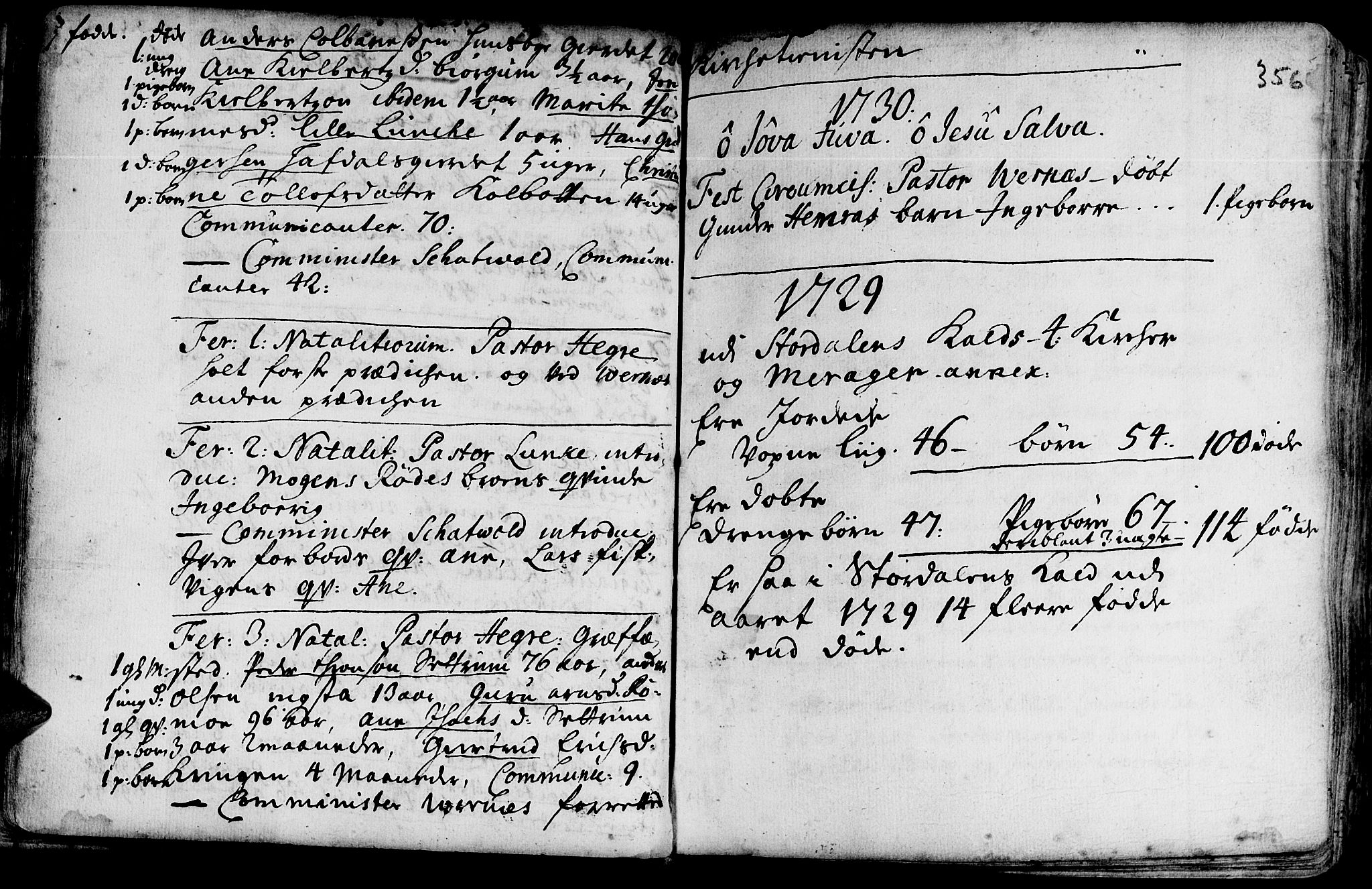 Ministerialprotokoller, klokkerbøker og fødselsregistre - Nord-Trøndelag, SAT/A-1458/709/L0054: Parish register (official) no. 709A02, 1714-1738, p. 355-356