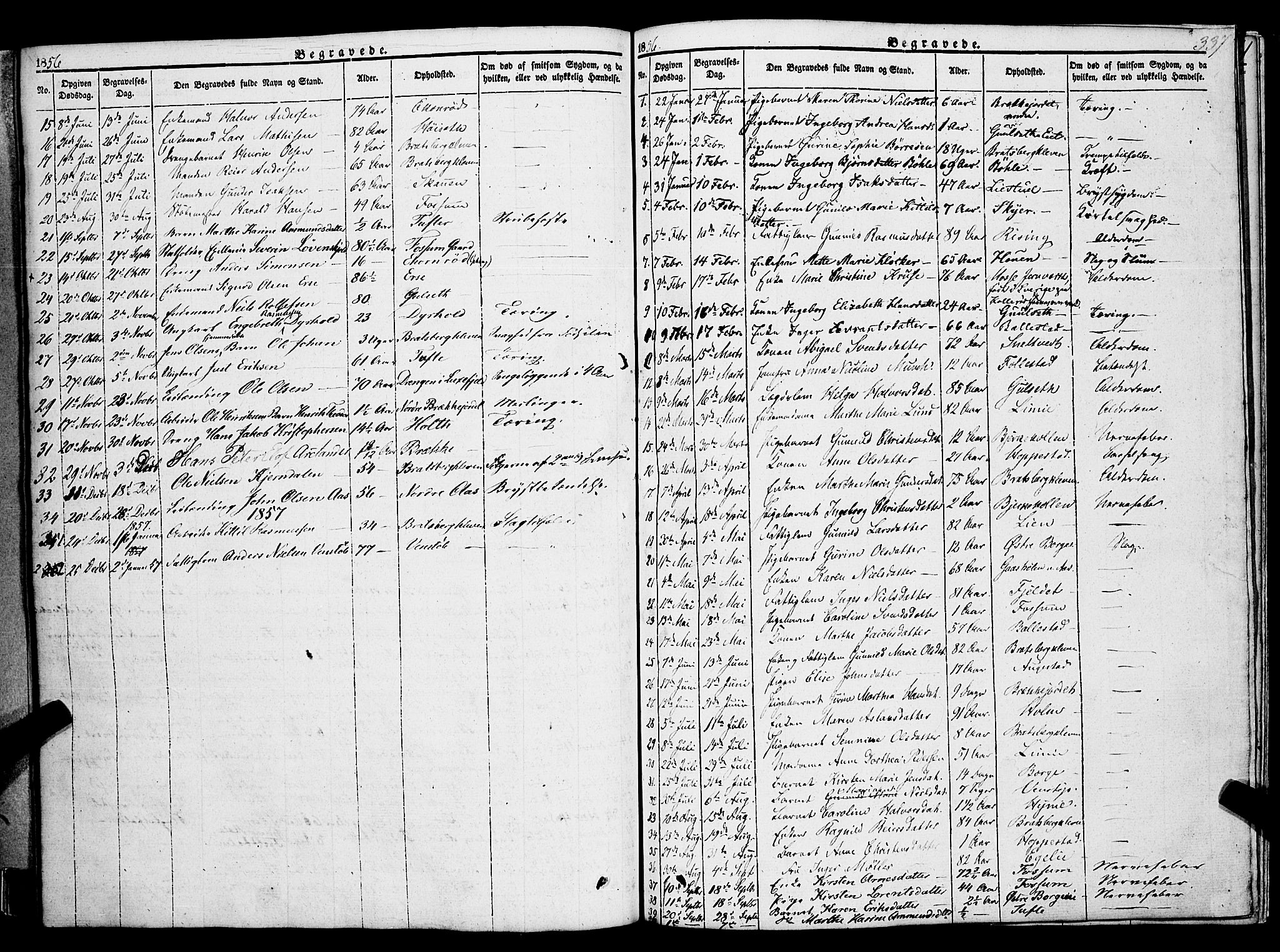 Gjerpen kirkebøker, SAKO/A-265/F/Fa/L0007b: Parish register (official) no. I 7B, 1834-1857, p. 337