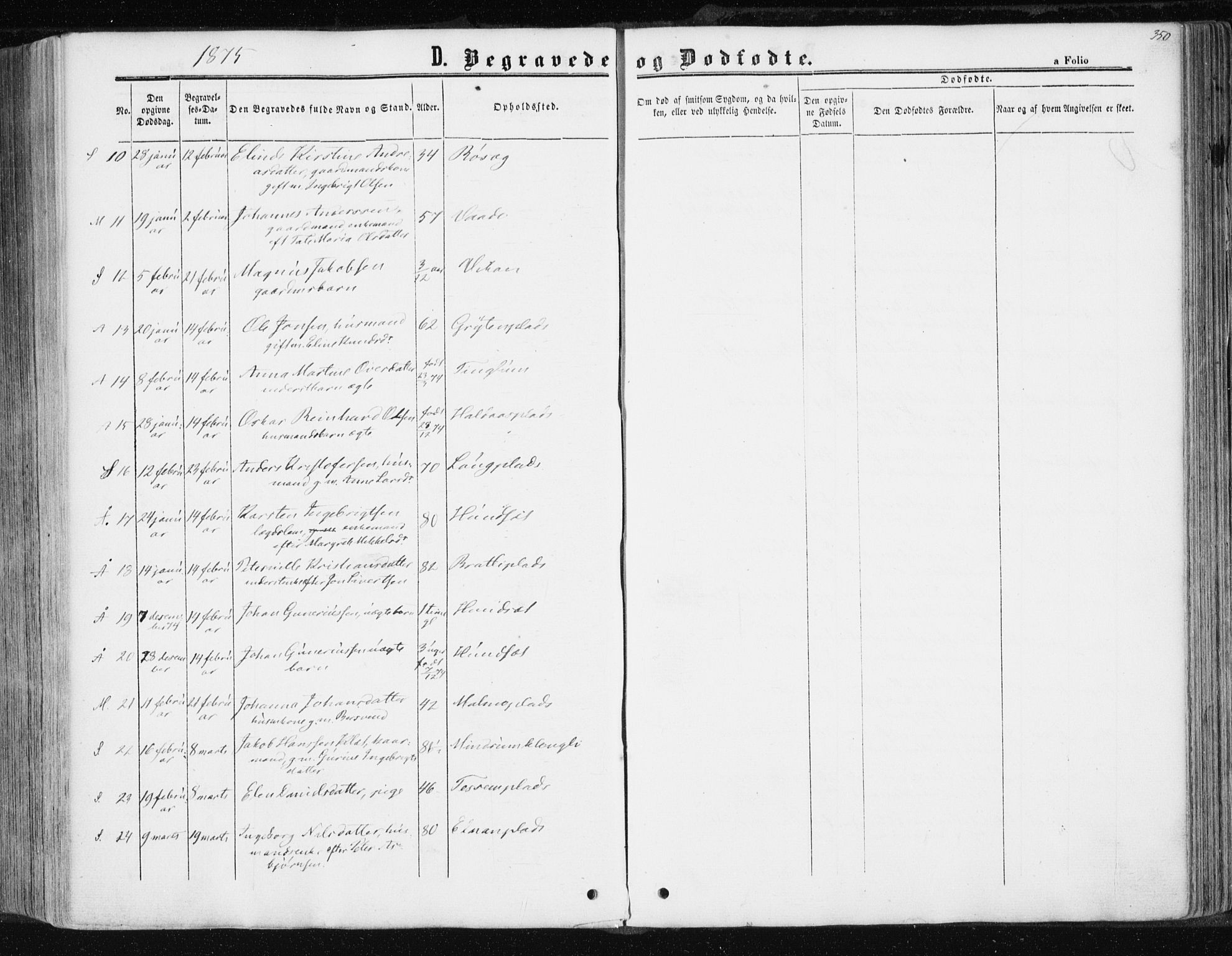 Ministerialprotokoller, klokkerbøker og fødselsregistre - Nord-Trøndelag, SAT/A-1458/741/L0394: Parish register (official) no. 741A08, 1864-1877, p. 350