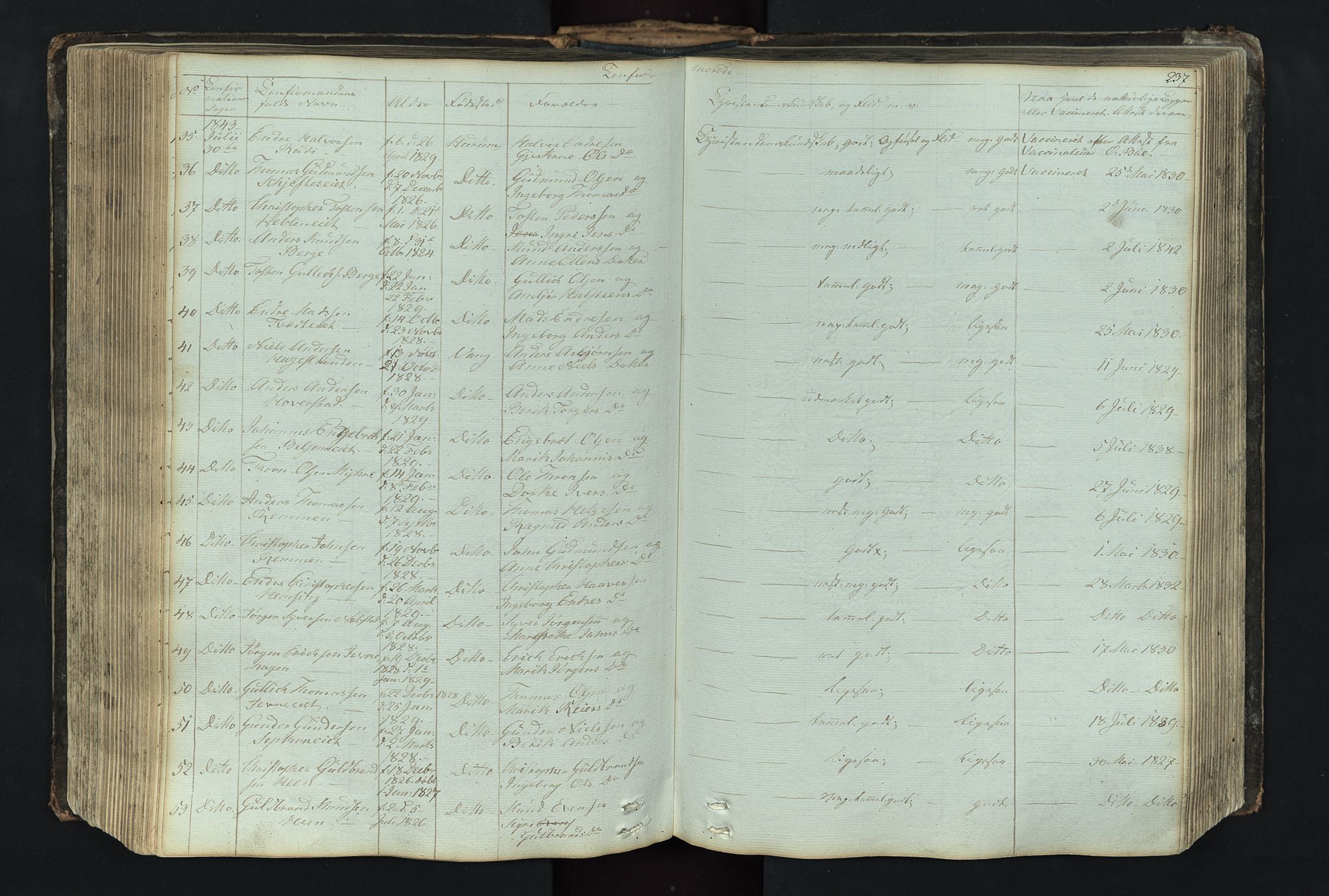 Vang prestekontor, Valdres, AV/SAH-PREST-140/H/Hb/L0004: Parish register (copy) no. 4, 1835-1892, p. 237