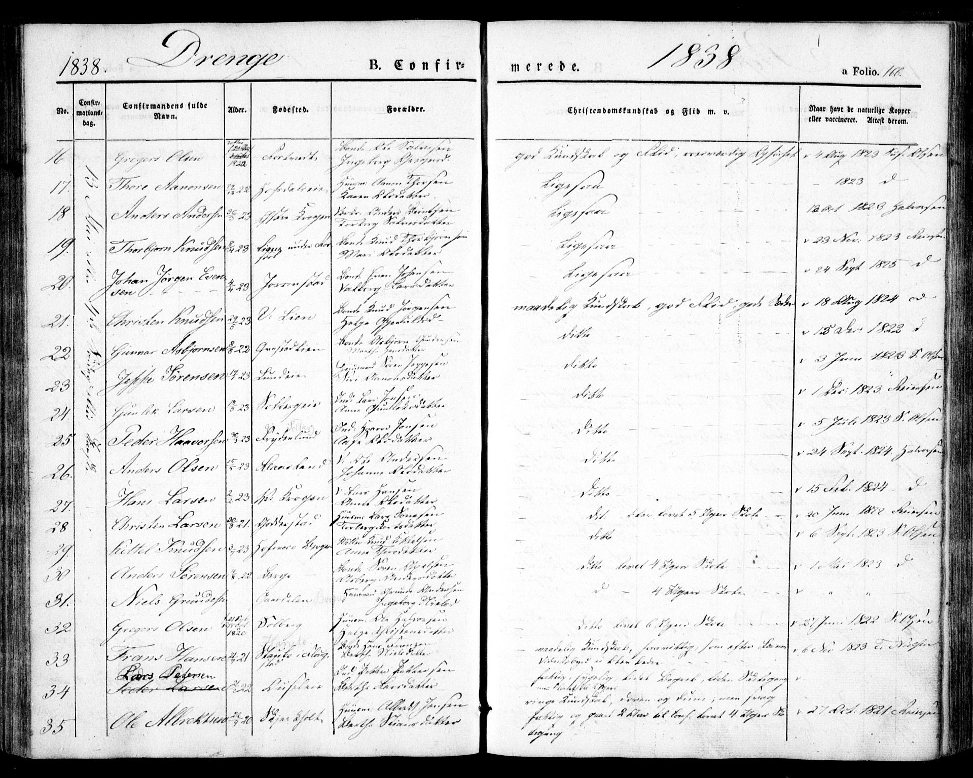 Holt sokneprestkontor, AV/SAK-1111-0021/F/Fa/L0007: Parish register (official) no. A 7, 1836-1848, p. 166