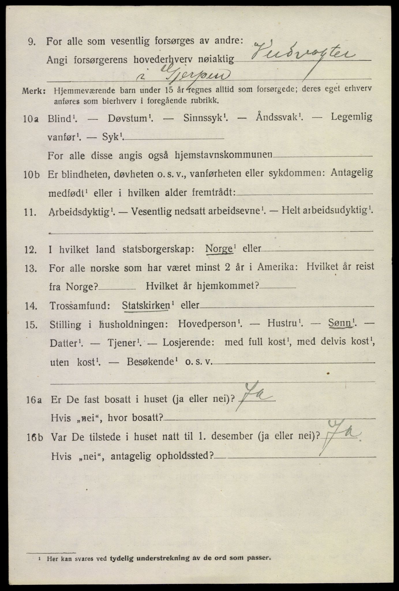 SAKO, 1920 census for Bø (Telemark), 1920, p. 4029