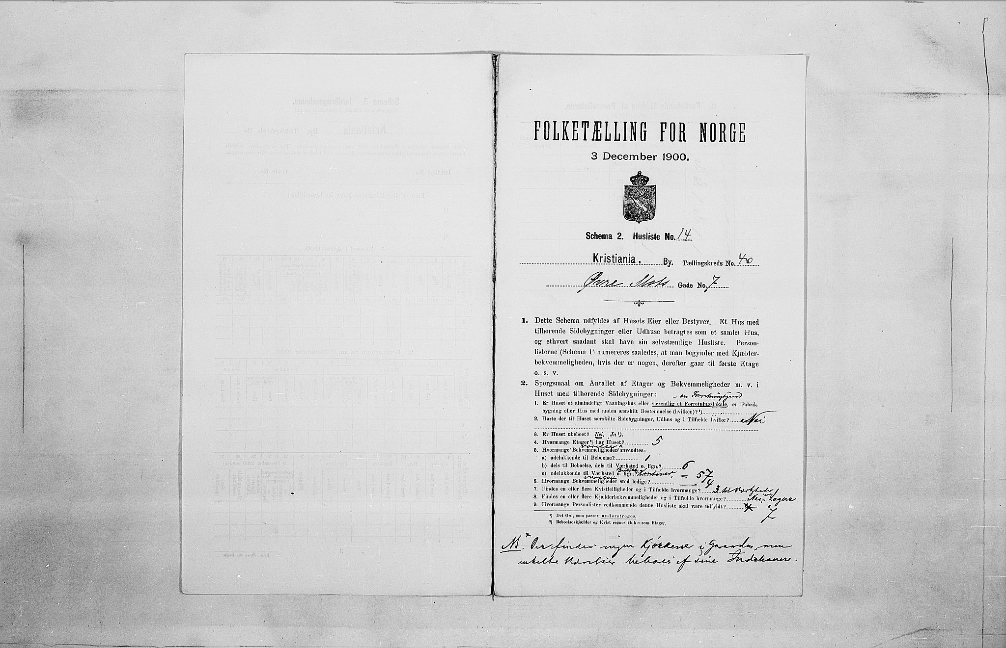 SAO, 1900 census for Kristiania, 1900, p. 115820