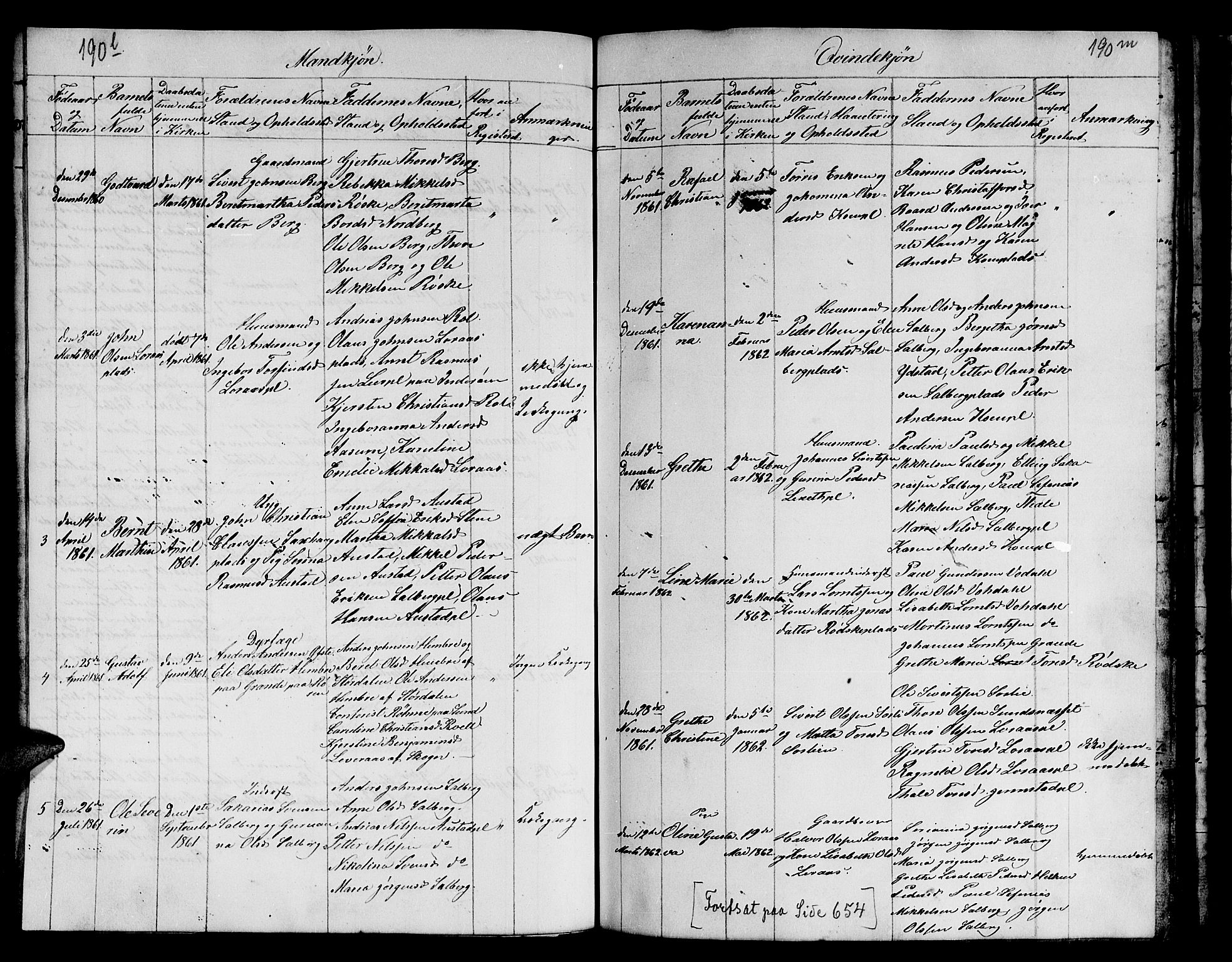 Ministerialprotokoller, klokkerbøker og fødselsregistre - Nord-Trøndelag, SAT/A-1458/731/L0310: Parish register (copy) no. 731C01, 1816-1874, p. 190k-190l