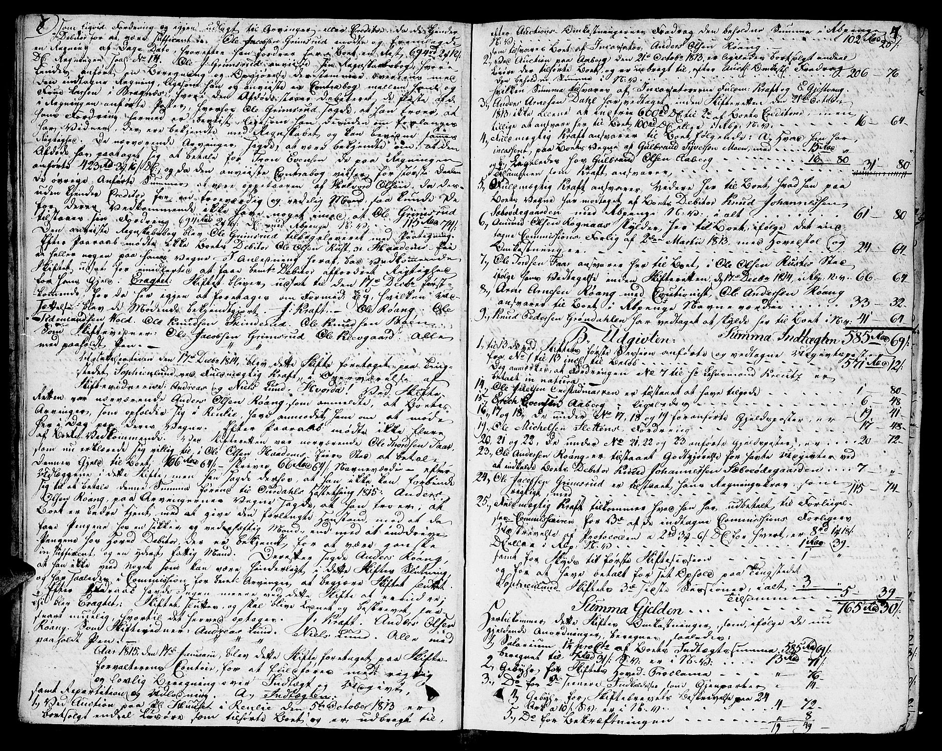 Valdres sorenskriveri, SAH/TING-016/J/Ja/Jaa/L0004: Skifteprotokoll, 1815-1819, p. 3b-4a