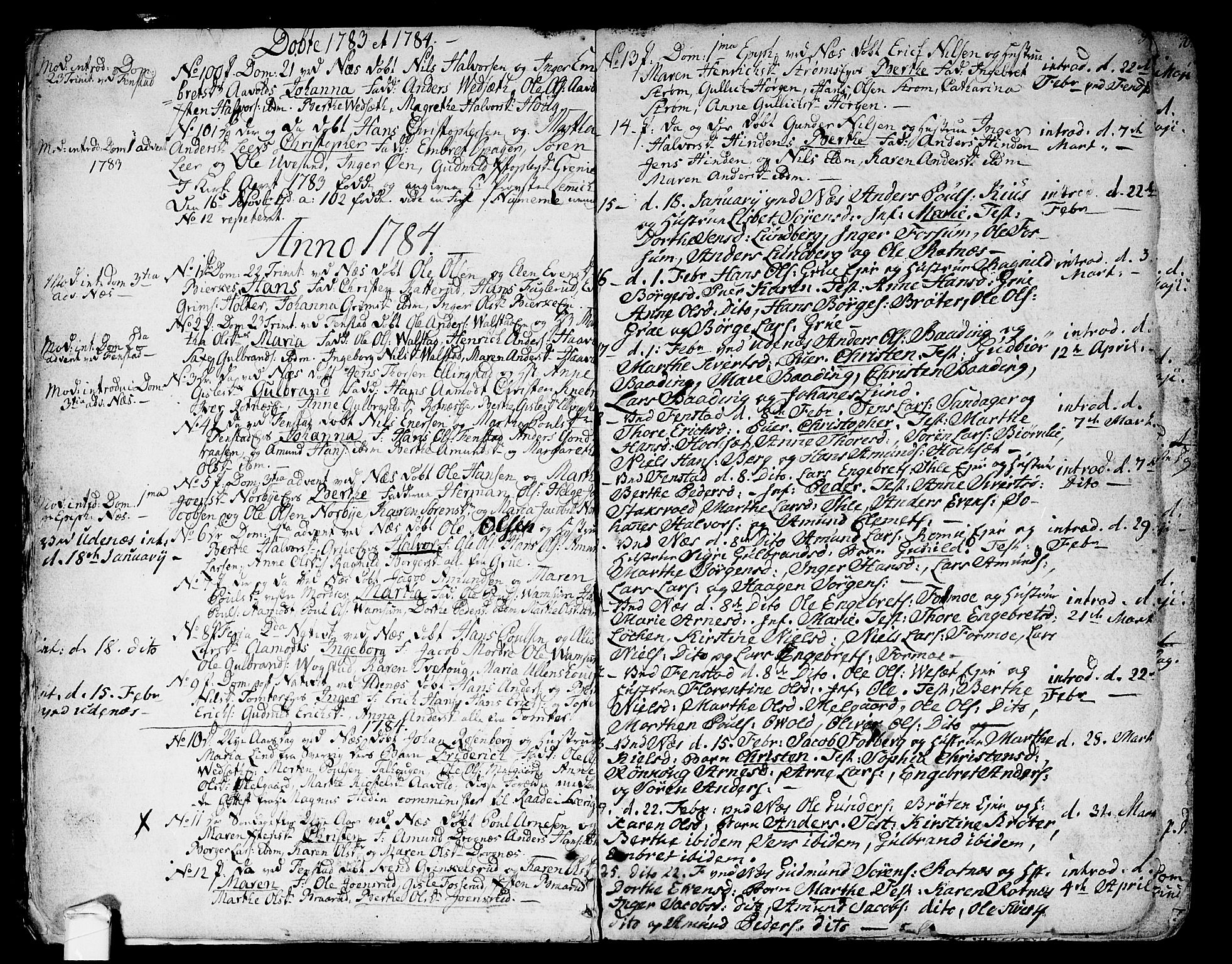 Nes prestekontor Kirkebøker, SAO/A-10410/F/Fa/L0004: Parish register (official) no. I 4, 1781-1816, p. 9