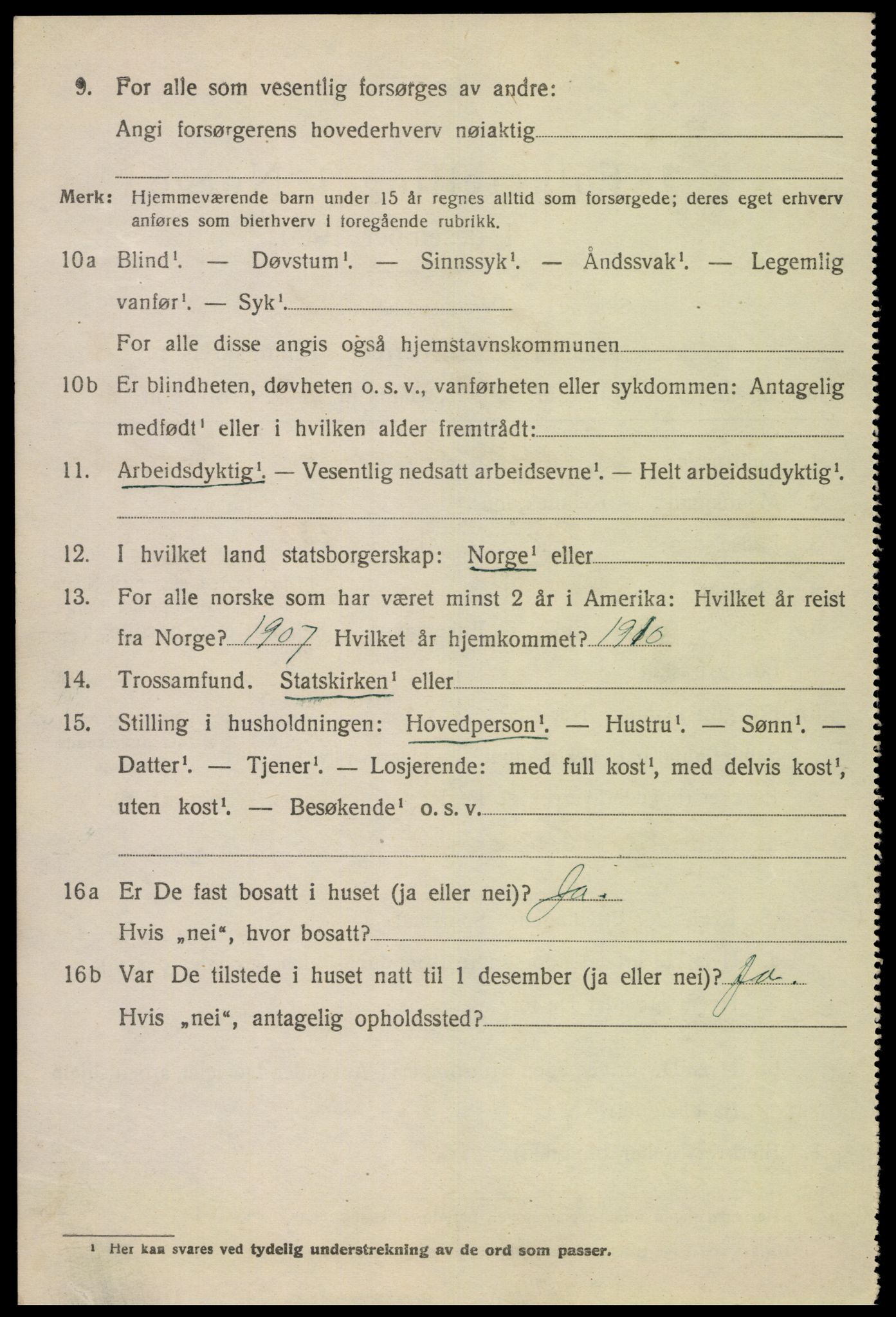 SAK, 1920 census for Eiken, 1920, p. 930