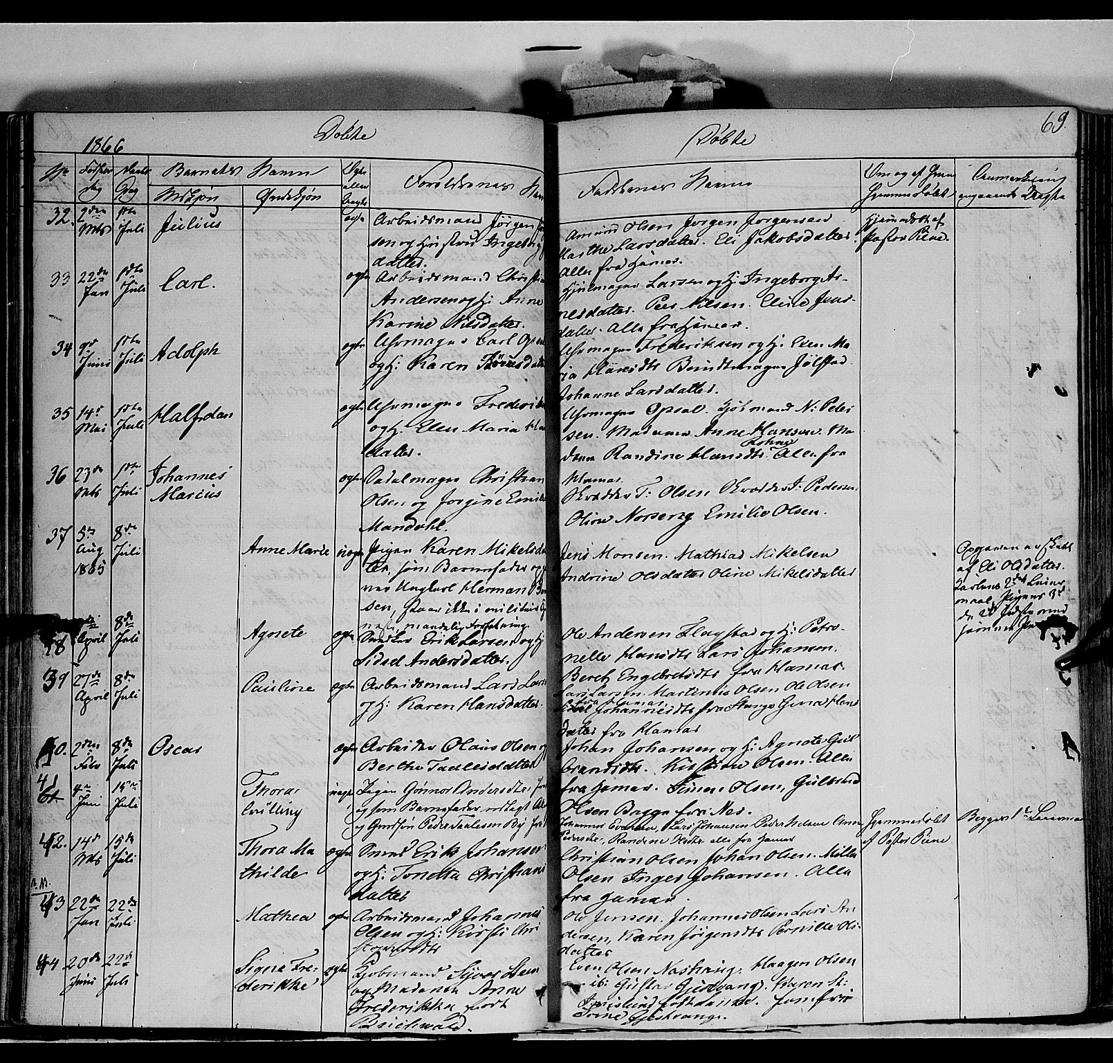 Vang prestekontor, Hedmark, AV/SAH-PREST-008/H/Ha/Haa/L0011: Parish register (official) no. 11, 1852-1877, p. 69