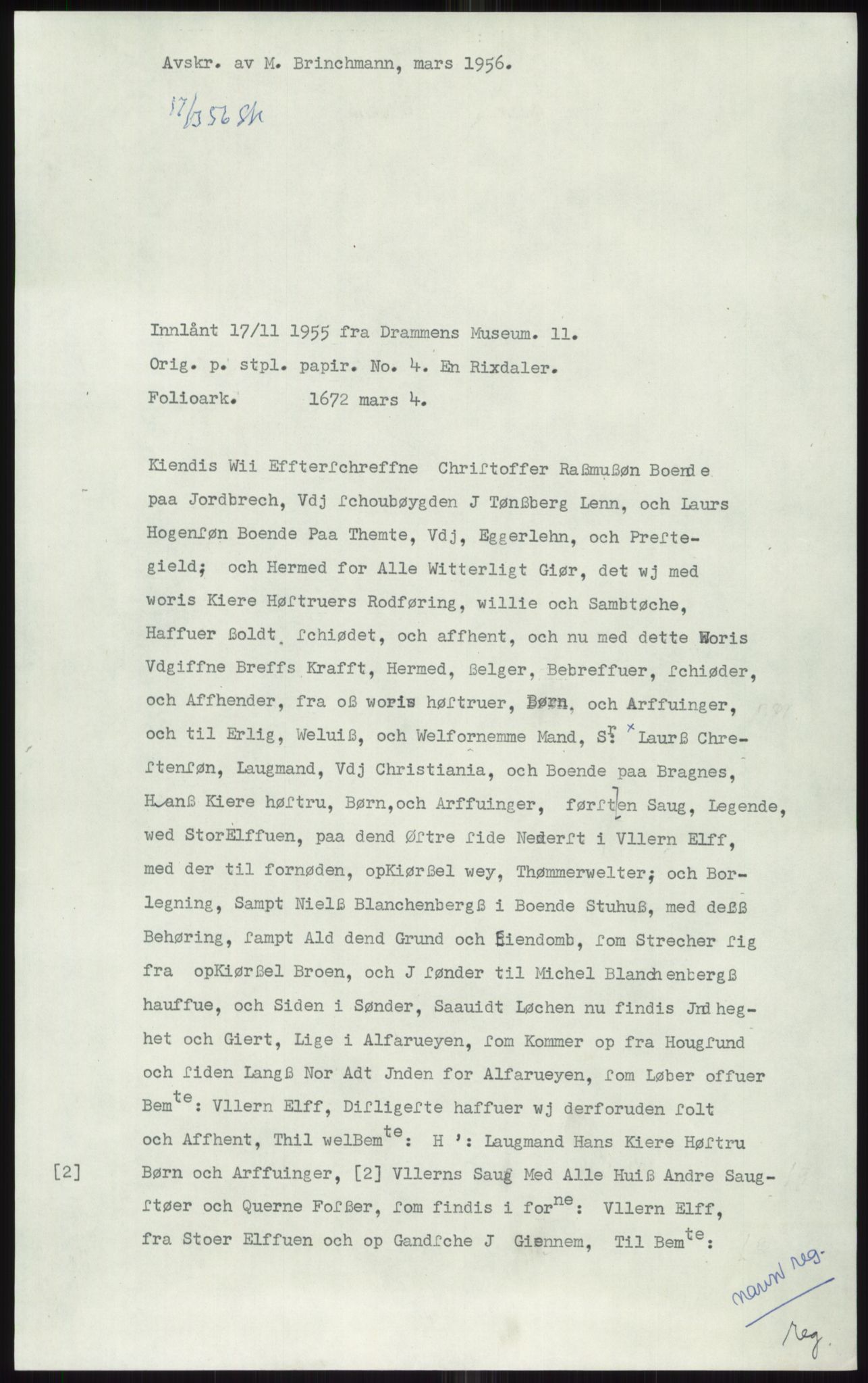 Samlinger til kildeutgivelse, Diplomavskriftsamlingen, AV/RA-EA-4053/H/Ha, p. 1651