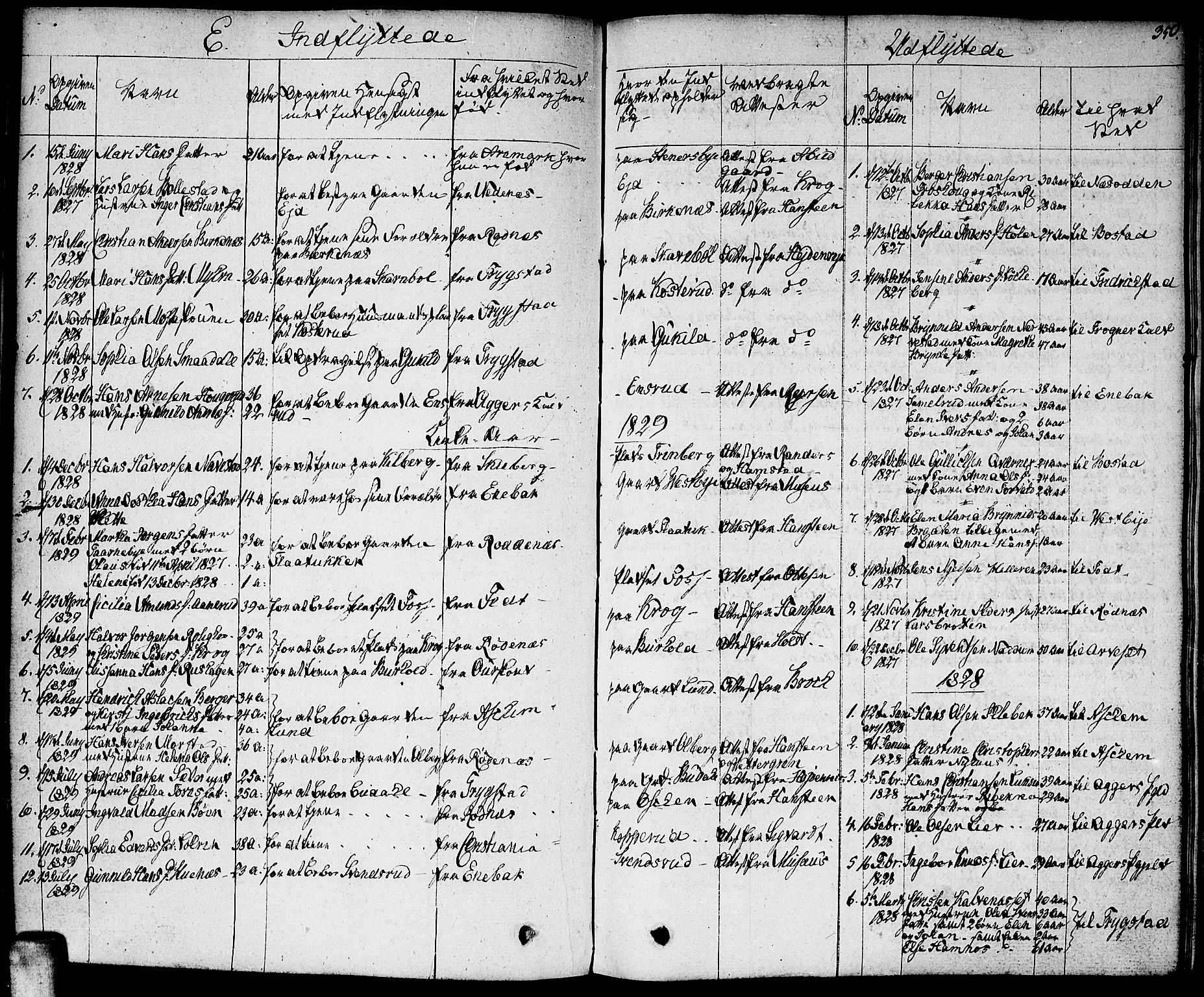 Høland prestekontor Kirkebøker, SAO/A-10346a/F/Fa/L0008: Parish register (official) no. I 8, 1827-1845, p. 350