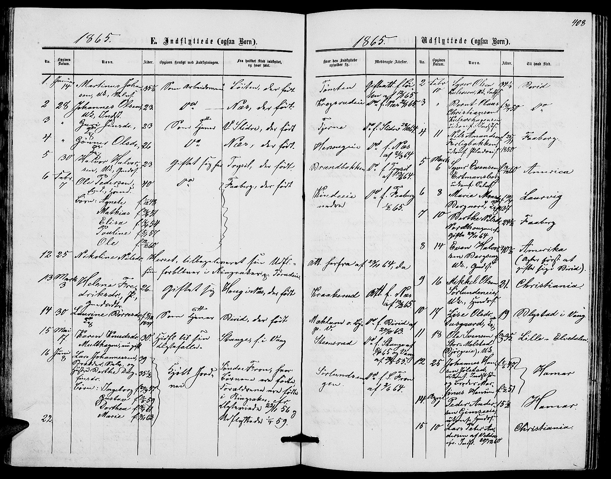 Ringsaker prestekontor, SAH/PREST-014/L/La/L0007: Parish register (copy) no. 7, 1861-1869, p. 408