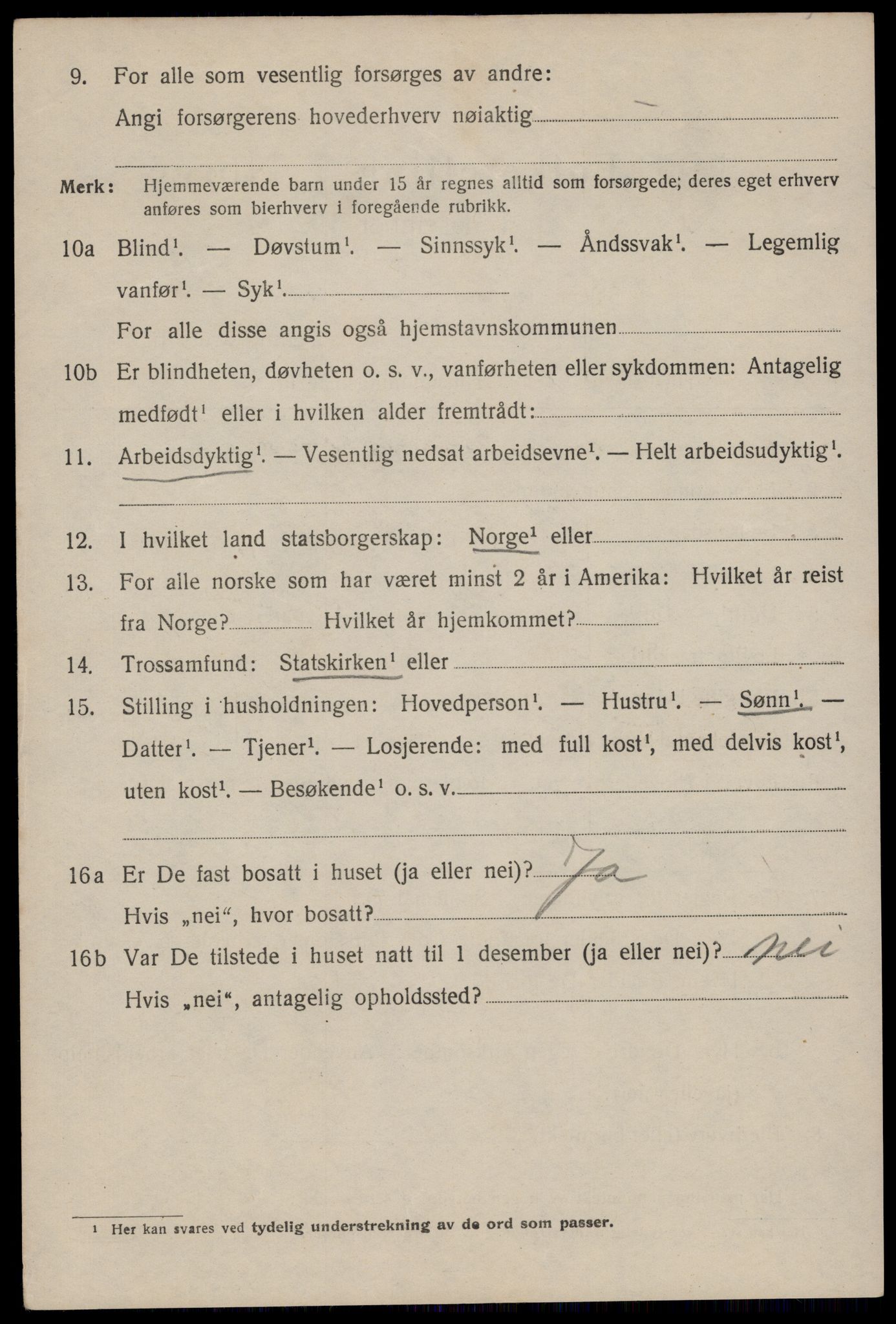 SAST, 1920 census for Egersund town, 1920, p. 8045