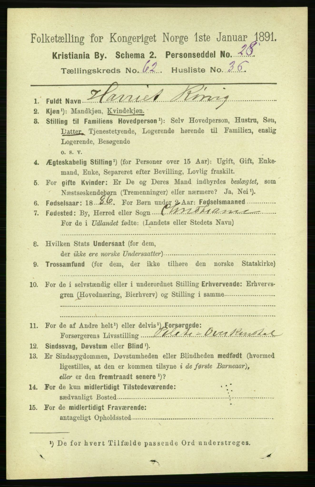 RA, 1891 census for 0301 Kristiania, 1891, p. 33773