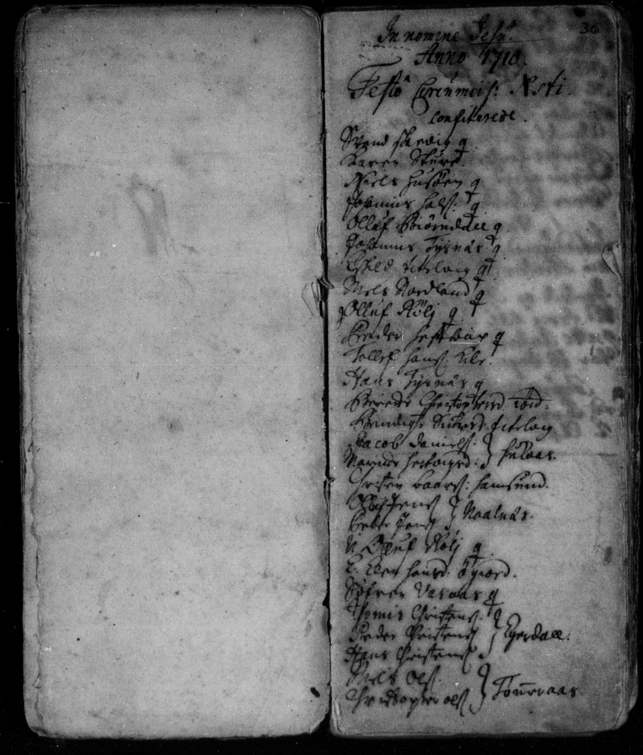 Ministerialprotokoller, klokkerbøker og fødselsregistre - Nordland, SAT/A-1459/859/L0840: Parish register (official) no. 859A00, 1708-1738, p. 30