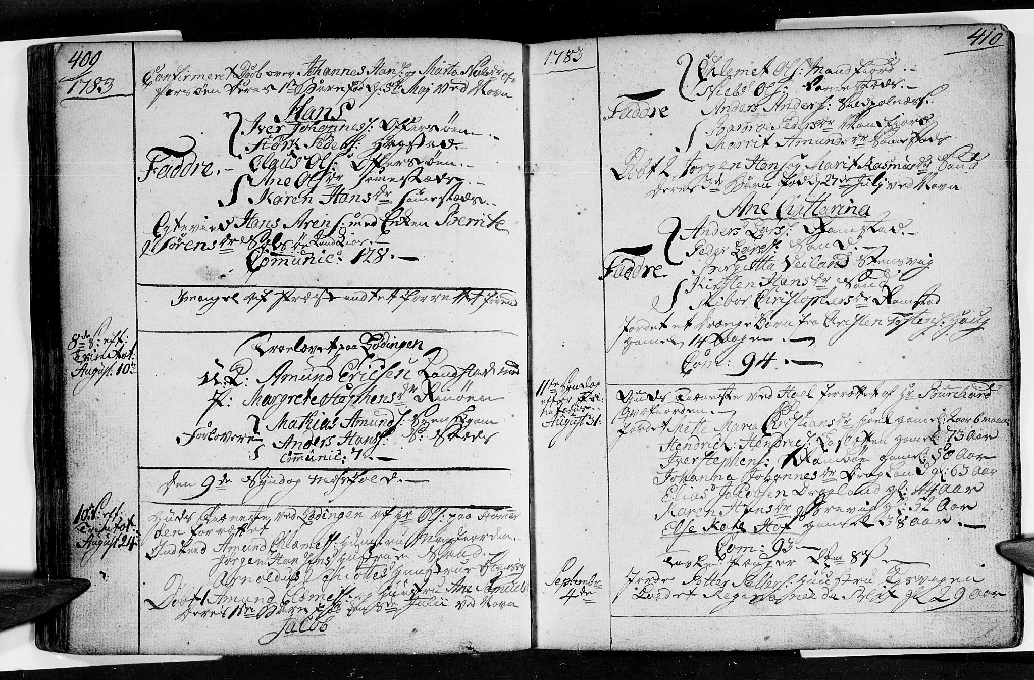 Ministerialprotokoller, klokkerbøker og fødselsregistre - Nordland, AV/SAT-A-1459/872/L1029: Parish register (official) no. 872A04, 1765-1787, p. 409-410