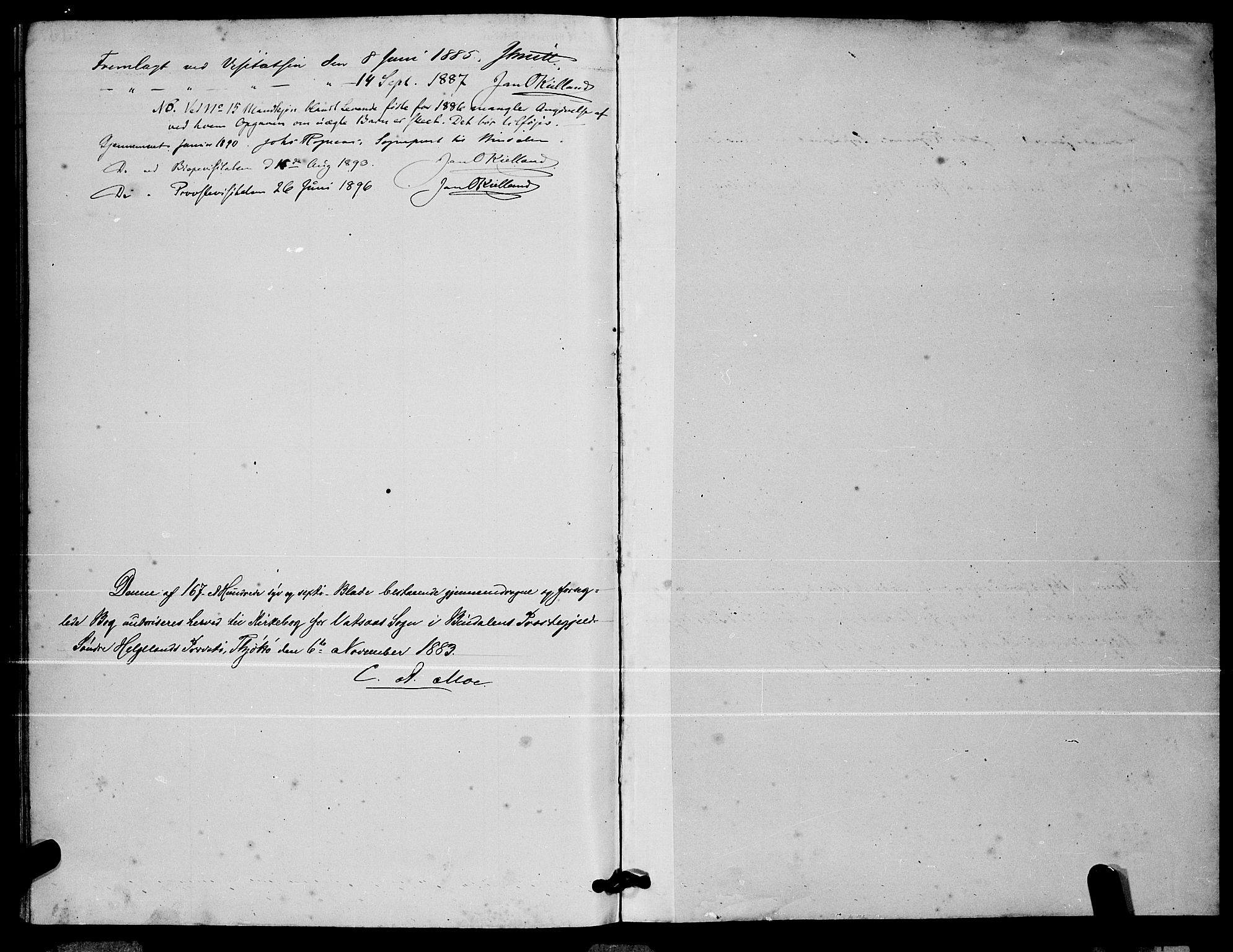Ministerialprotokoller, klokkerbøker og fødselsregistre - Nordland, SAT/A-1459/810/L0160: Parish register (copy) no. 810C03, 1884-1896